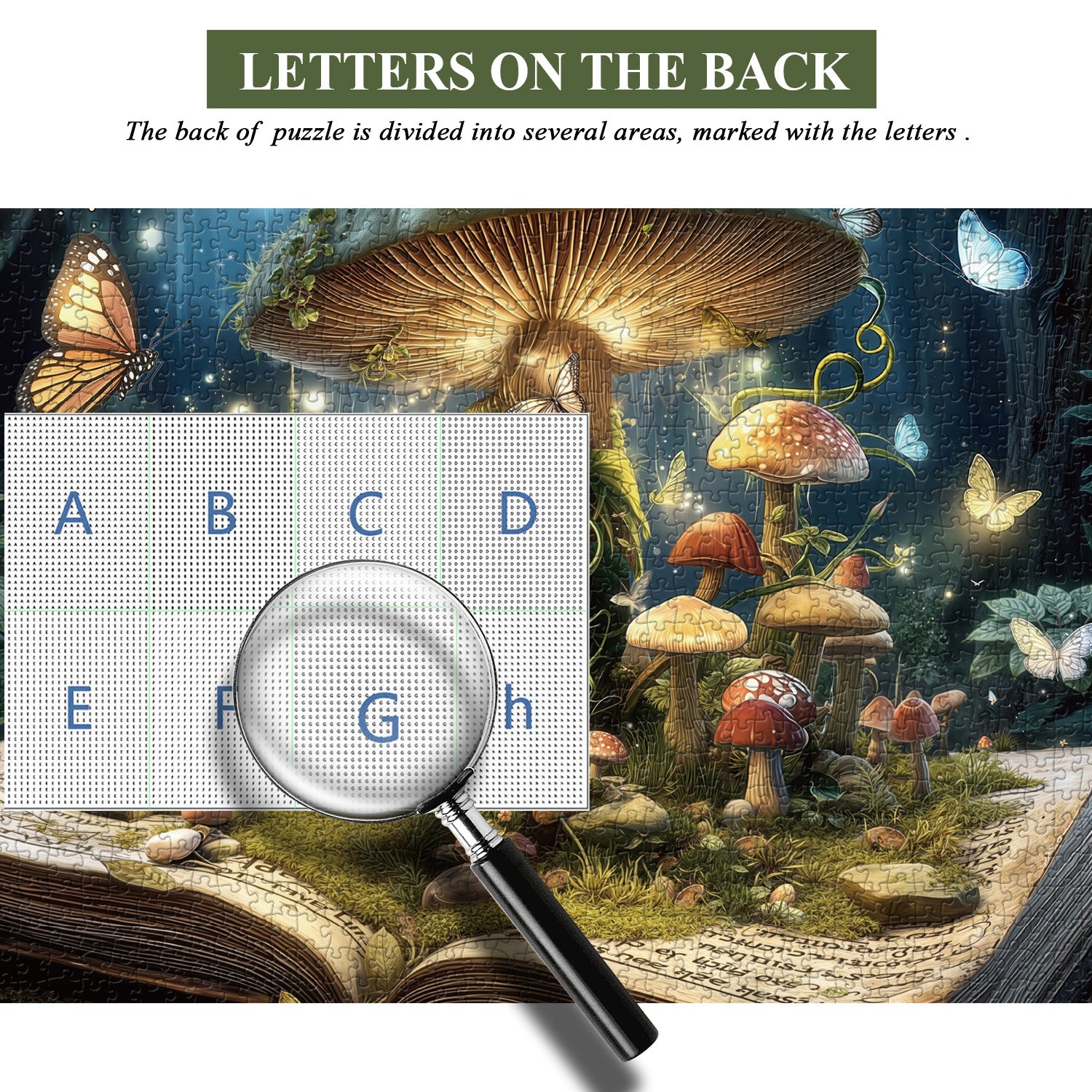 Fantasy-Pilzbuch-Puzzle 1000 Teile