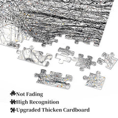 Line Art Lone Walker Jigsaw Puzzle 1000 Pieces