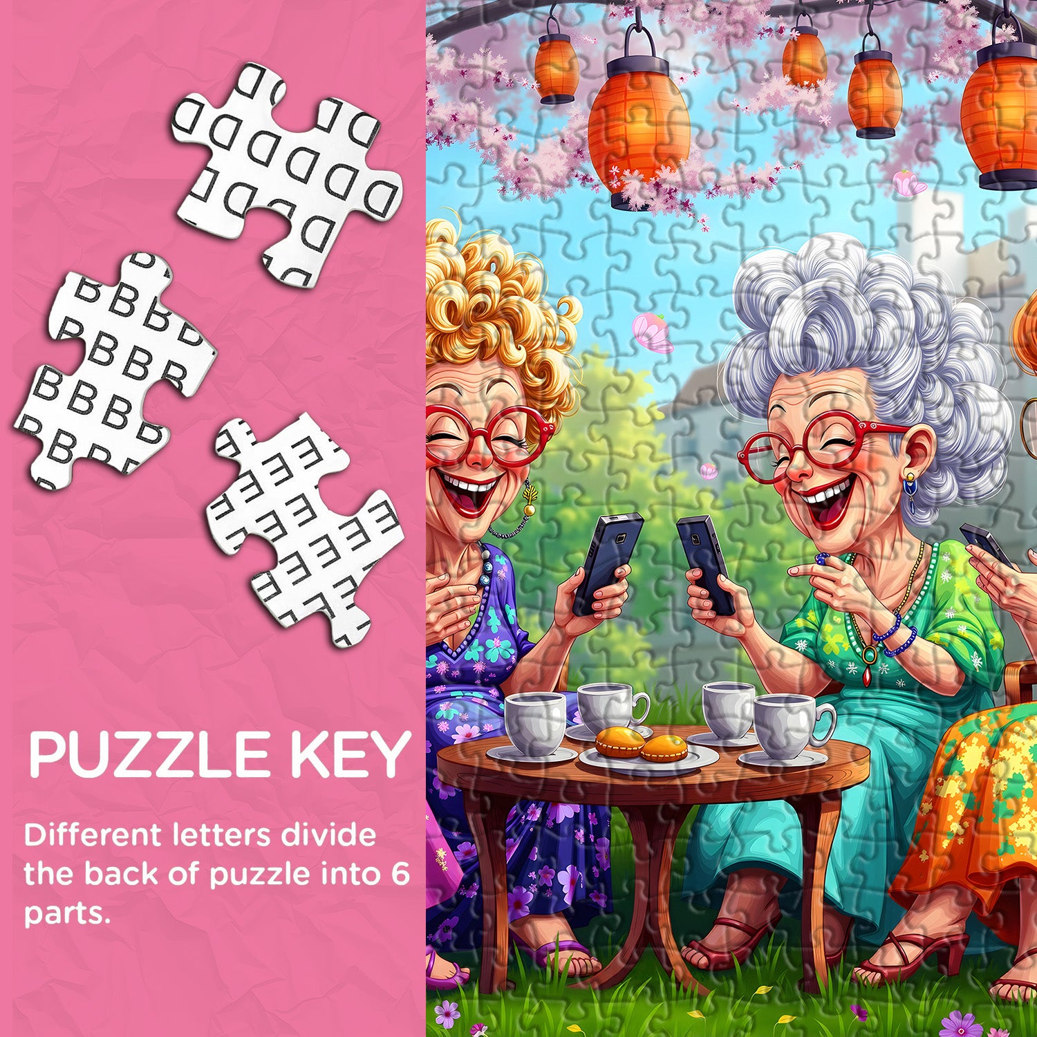 Omas digitales Party-Puzzle 1000 Teile