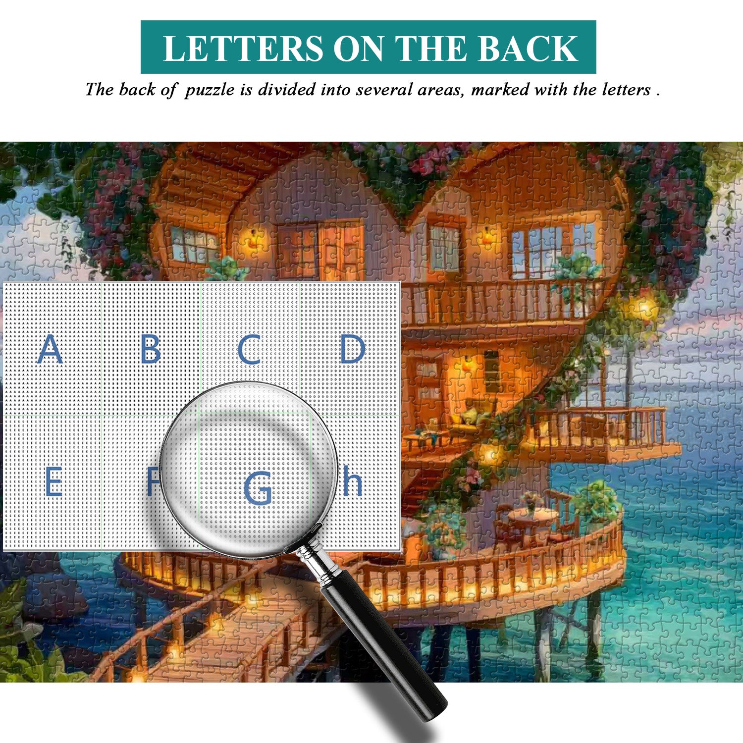 Baumhaus-Liebespuzzle 1000 Teile