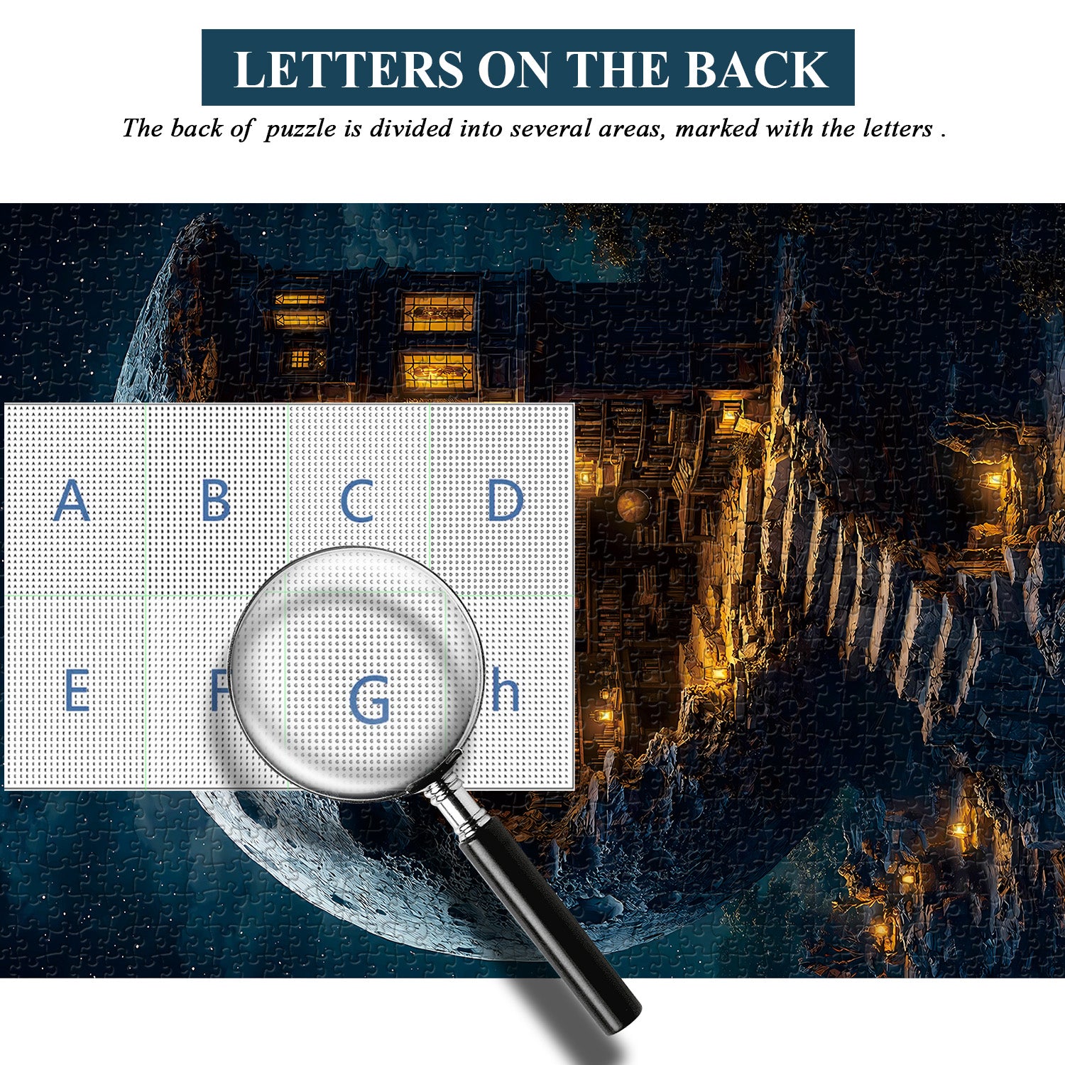 Mondbibliothek-Puzzle 1000 Teile