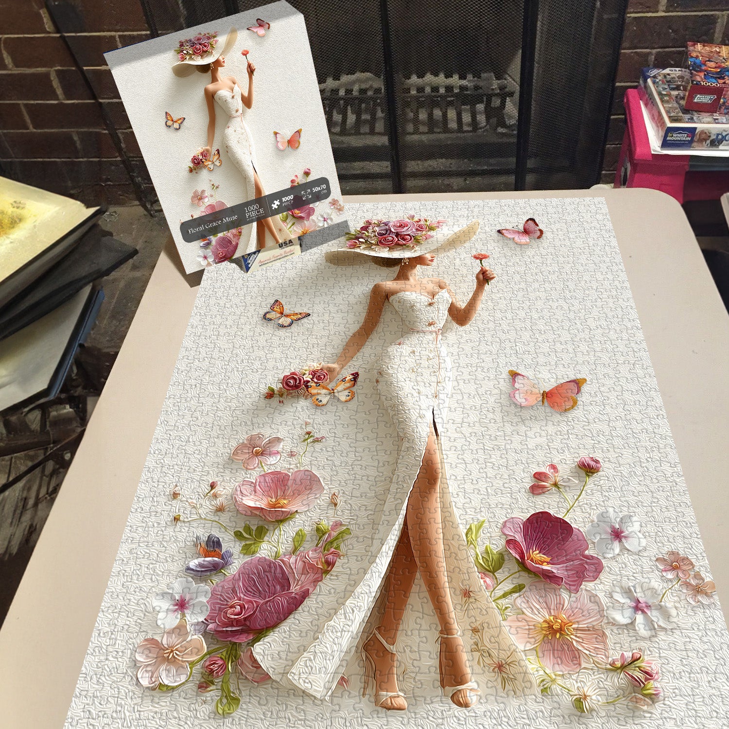 Floral Grace Muse Jigsaw Puzzle 1000 Pieces