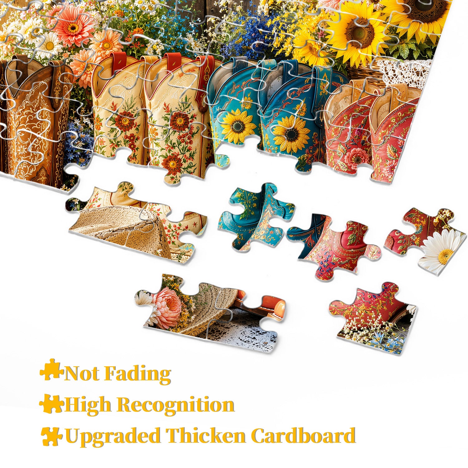 Boot & Wildflower Jigsaw Puzzle 1000 Pieces