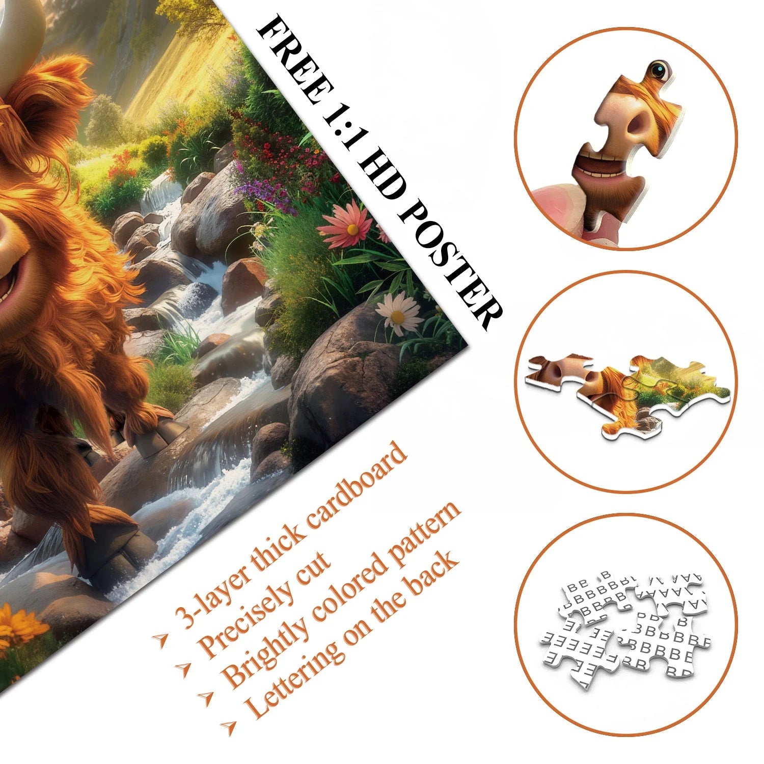 Jolly Bovine Jigsaw Puzzle 1000 Pieces