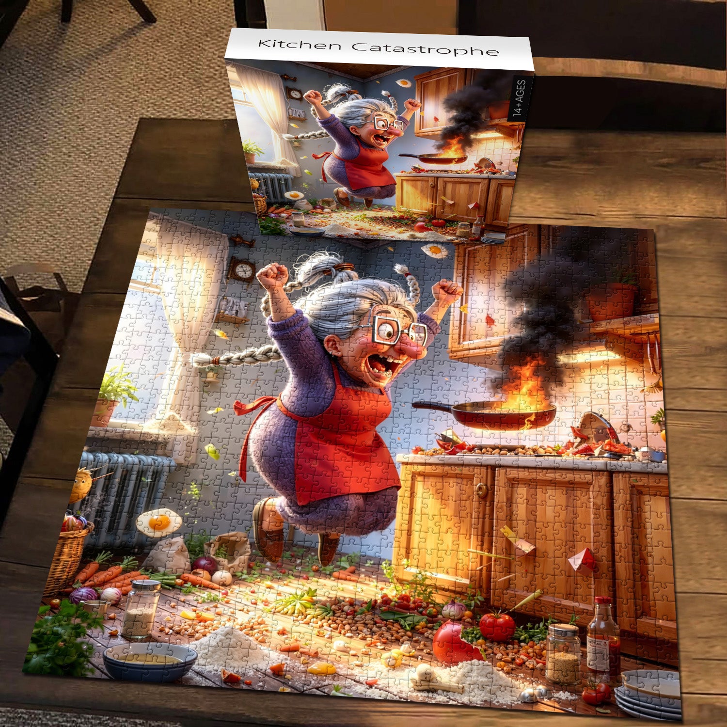 Küchenkatastrophe Puzzle 1000 Teile