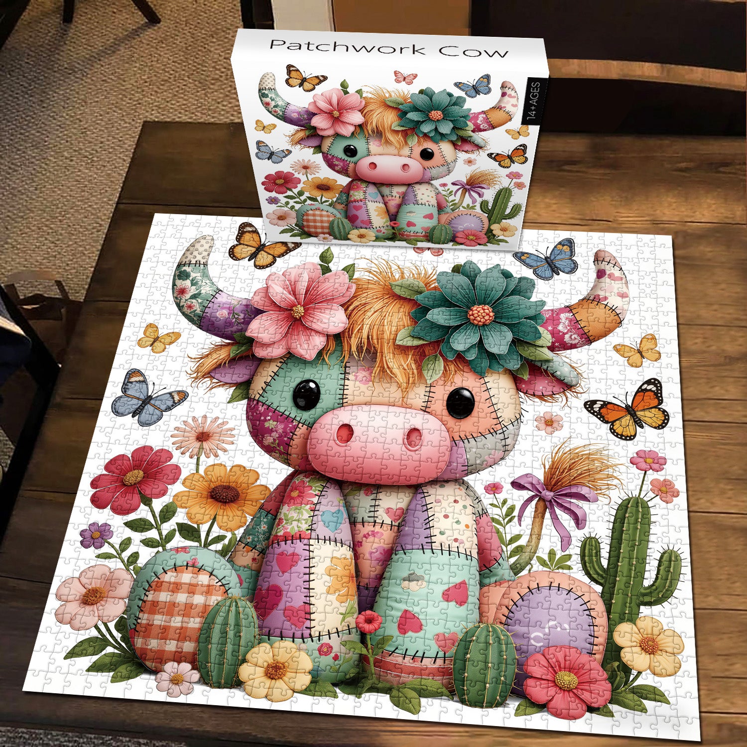 Patchwork Cow Jigsaw Puzzle 1000 Pieces