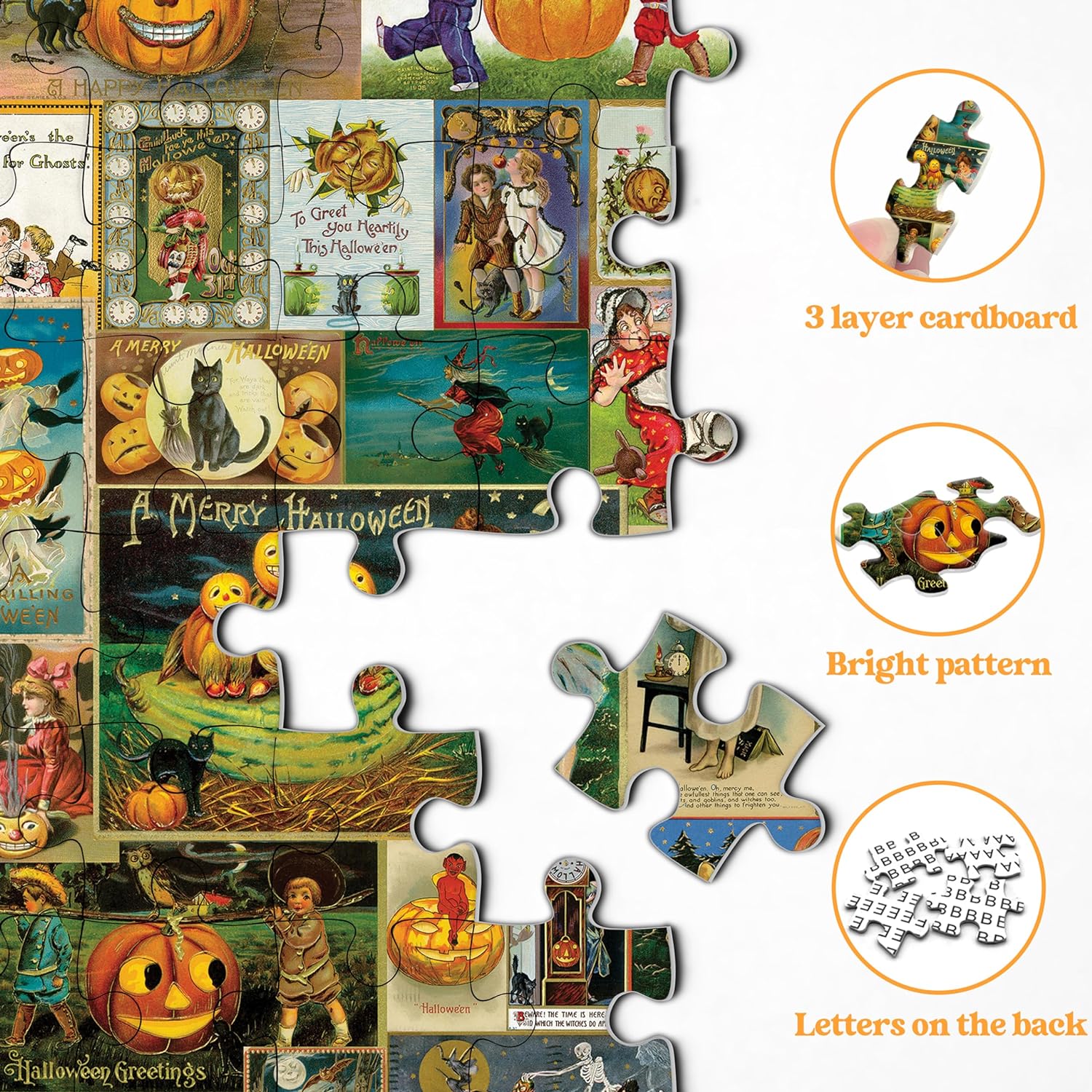 Halloween-Karten-Puzzle 1000 Teile