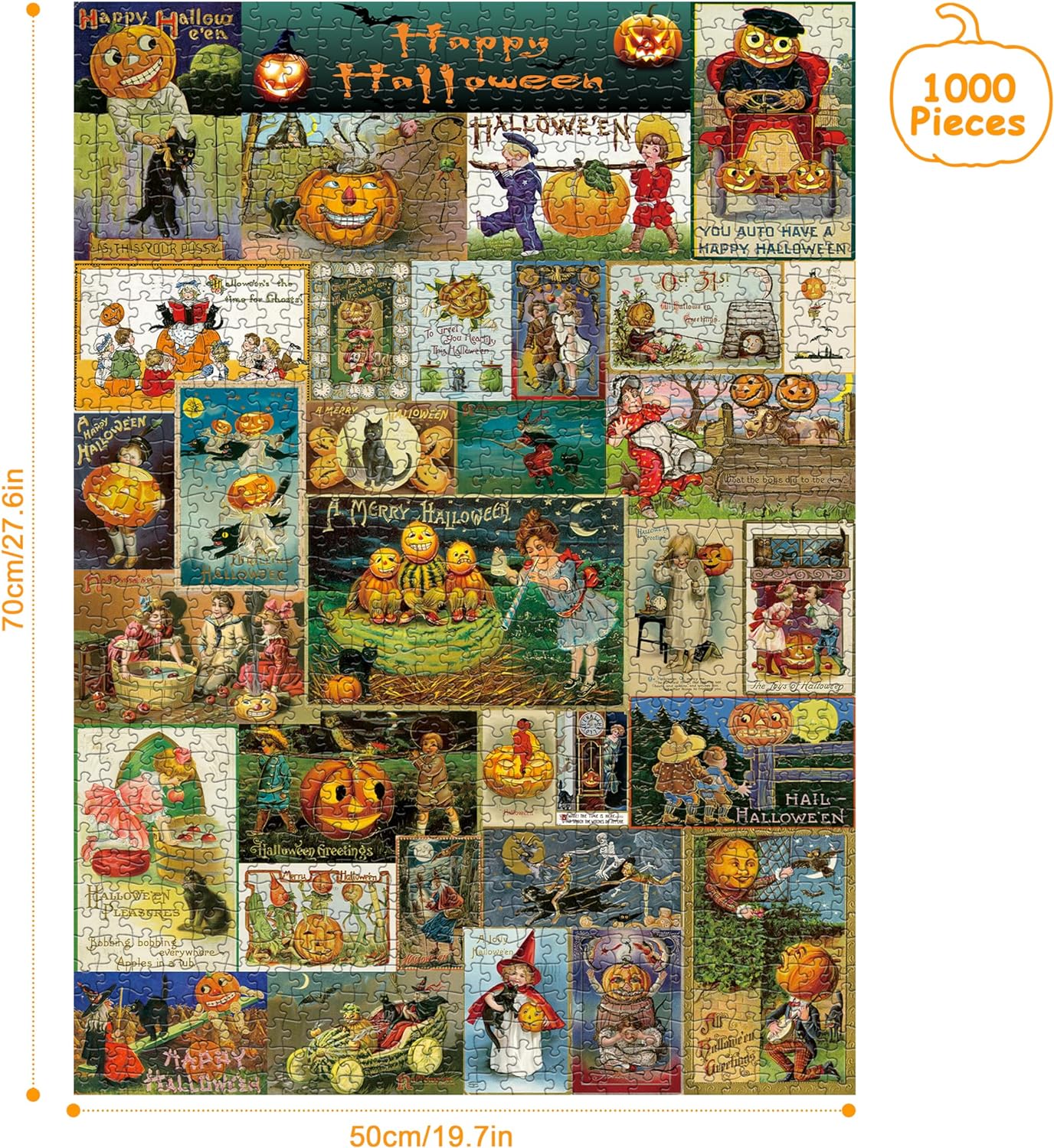 Halloween-Karten-Puzzle 1000 Teile