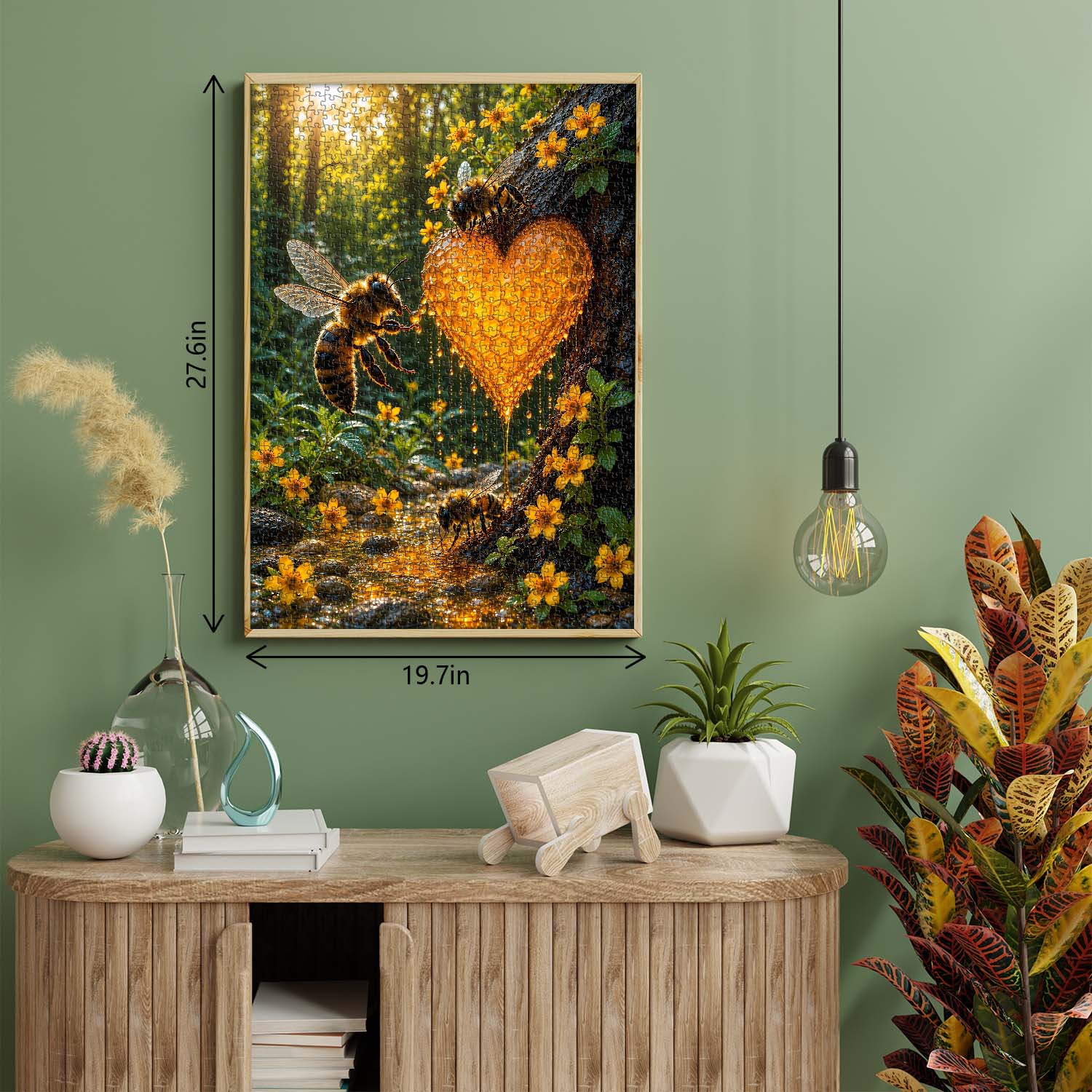 Sunlit Honey Heart Puzzle 1000 Teile