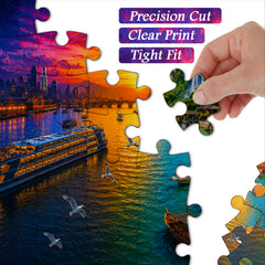 River City Sunset Puzzle 1000 Teile