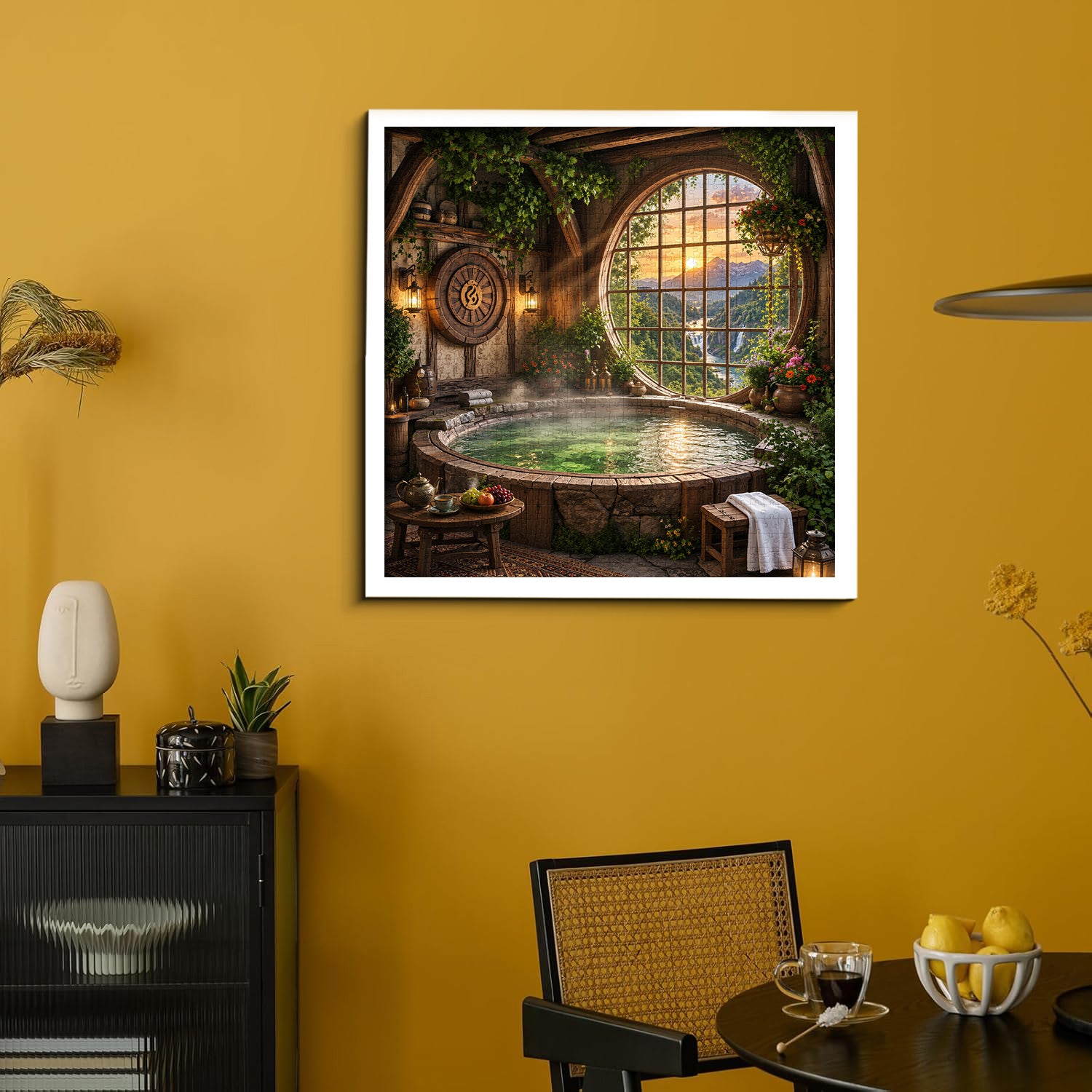 Sunset Spa Cottage Puzzle 1000 Teile