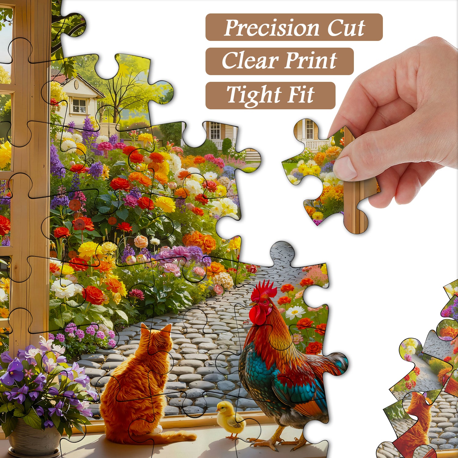 Landschaftsfenster-Szenen-Puzzle, 1000 Teile