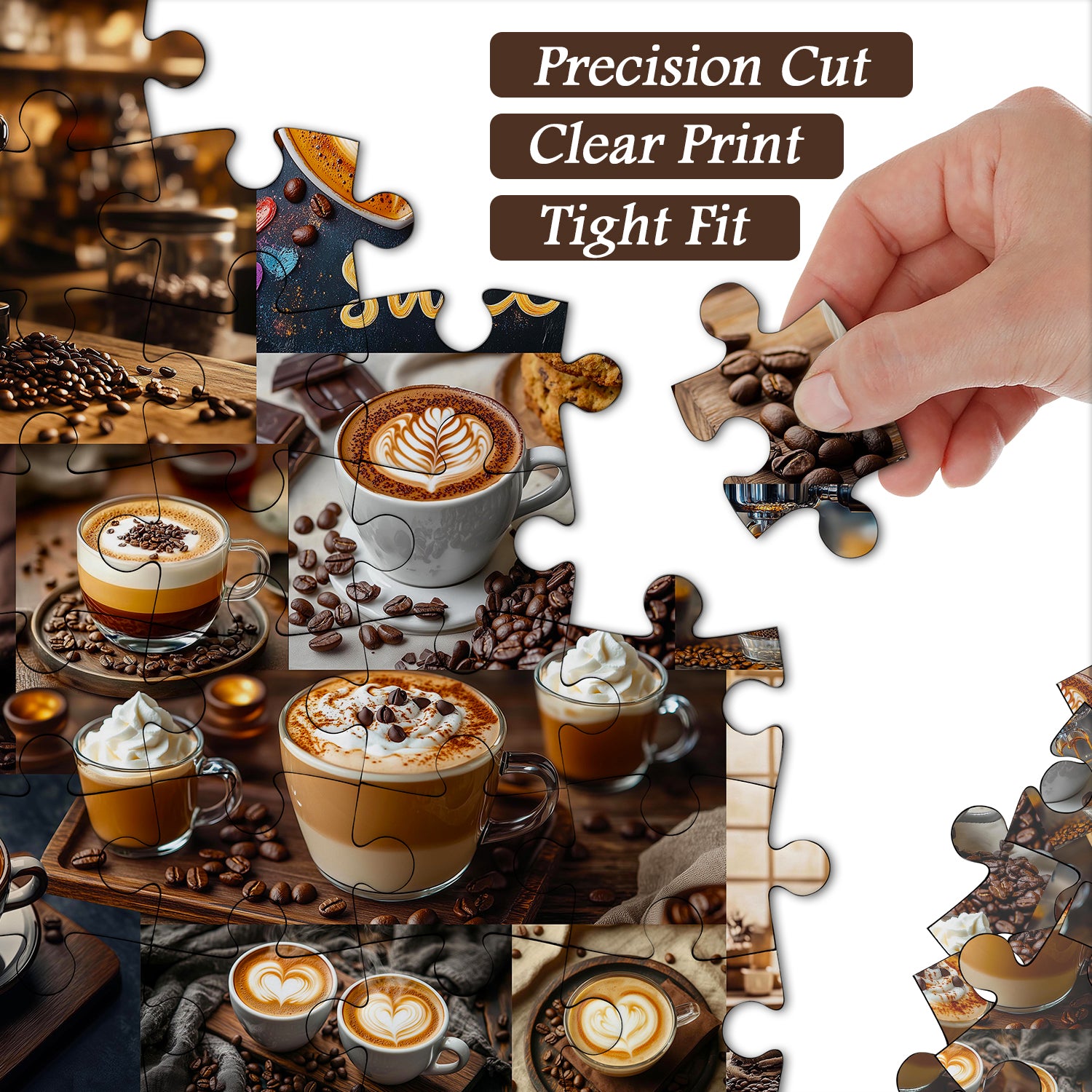 Kaffeekunst Freude Puzzle 1000 Stücke