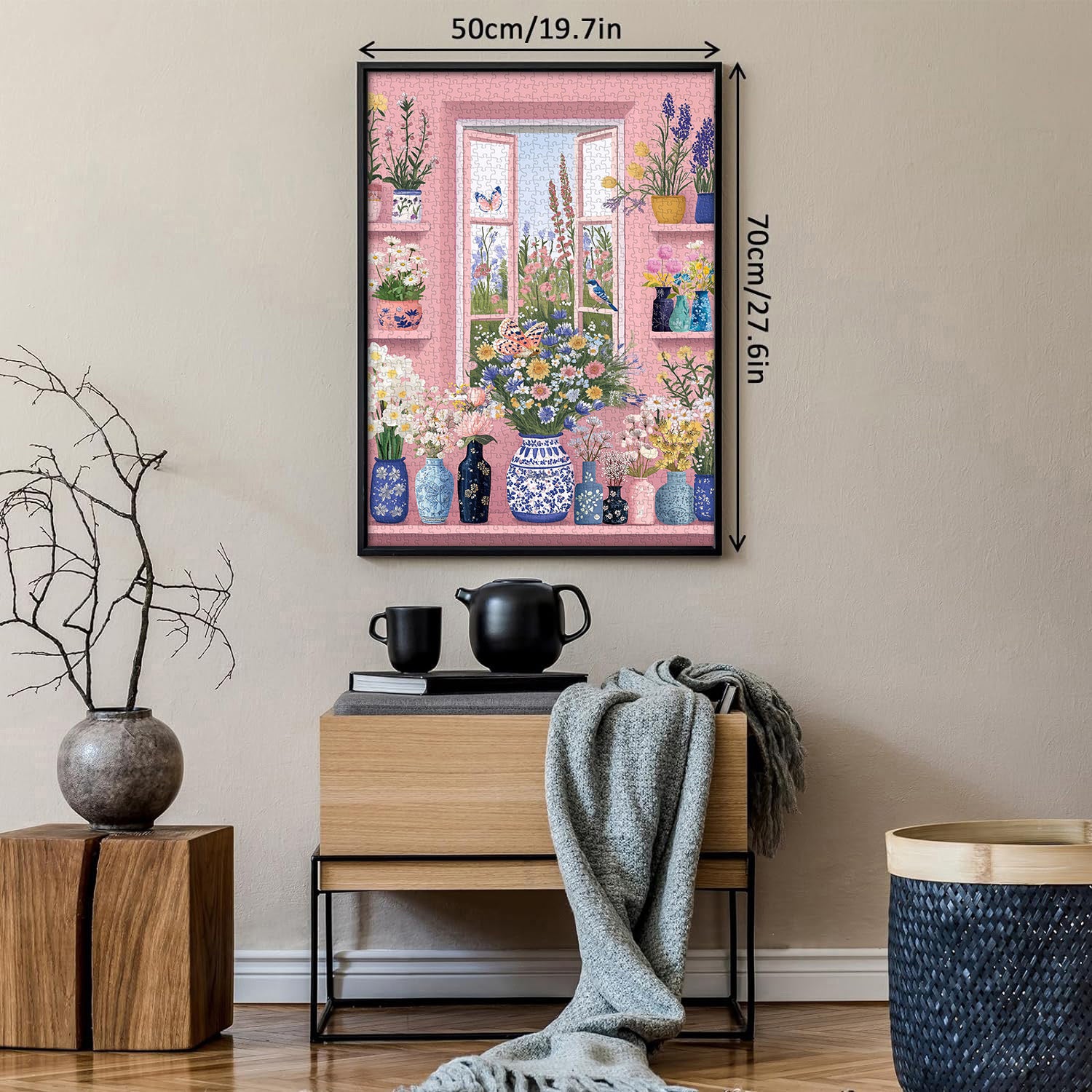 Blumenfenstergarten-Puzzle 1000 Teile