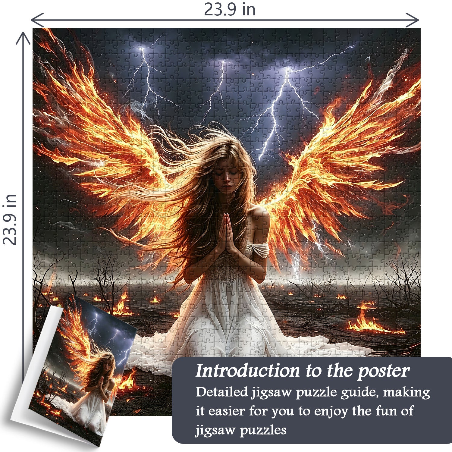 Phoenix Angel Prayer Puzzle 1000 Teile