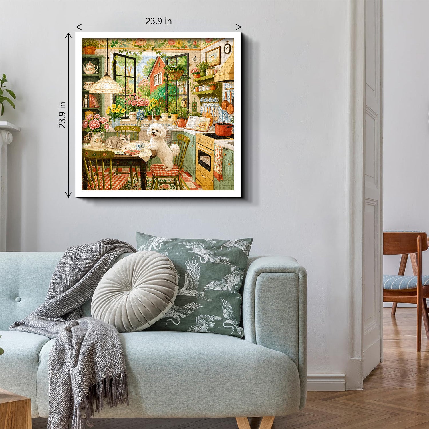 Bauernhaus Blumenküche Puzzle 1000 Teile