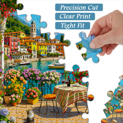 Flower-filled Lakeside Jigsaw Puzzle 1000 Pieces