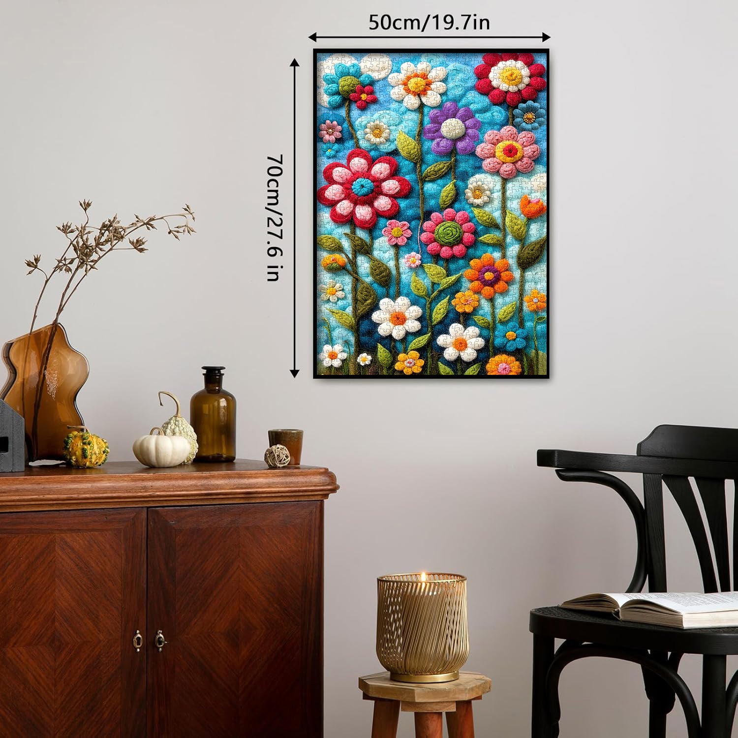 Filzblumenkunst-Puzzle 1000 Teile