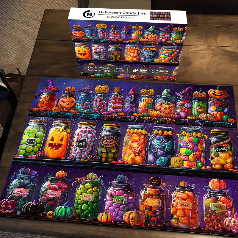 Halloween Candy Jars Jigsaw Puzzles 1000 Pieces