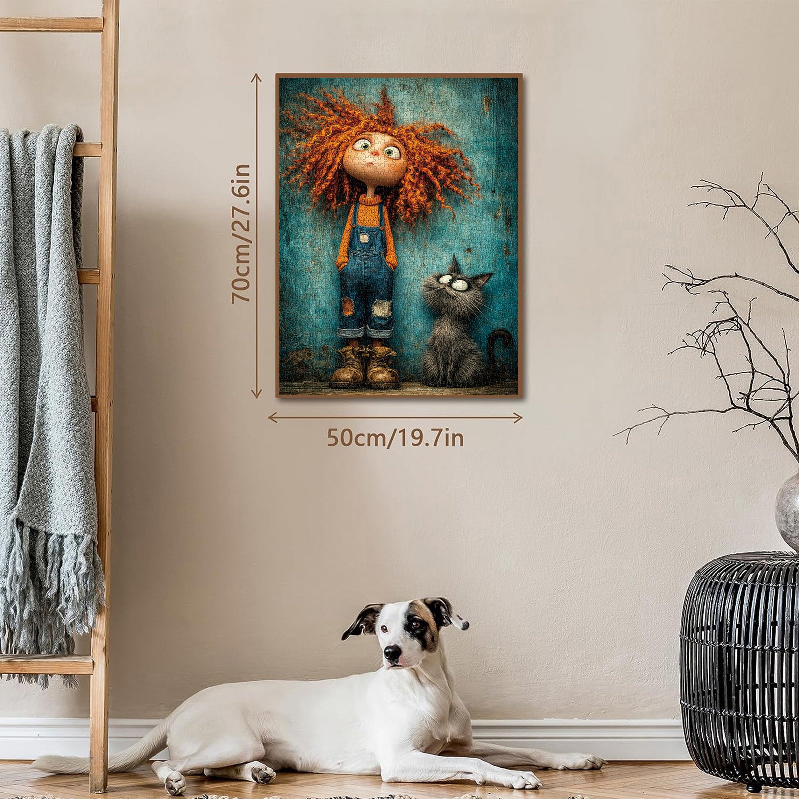 Teal Whimsy Jigsaw Puzzle 1000 Pieces