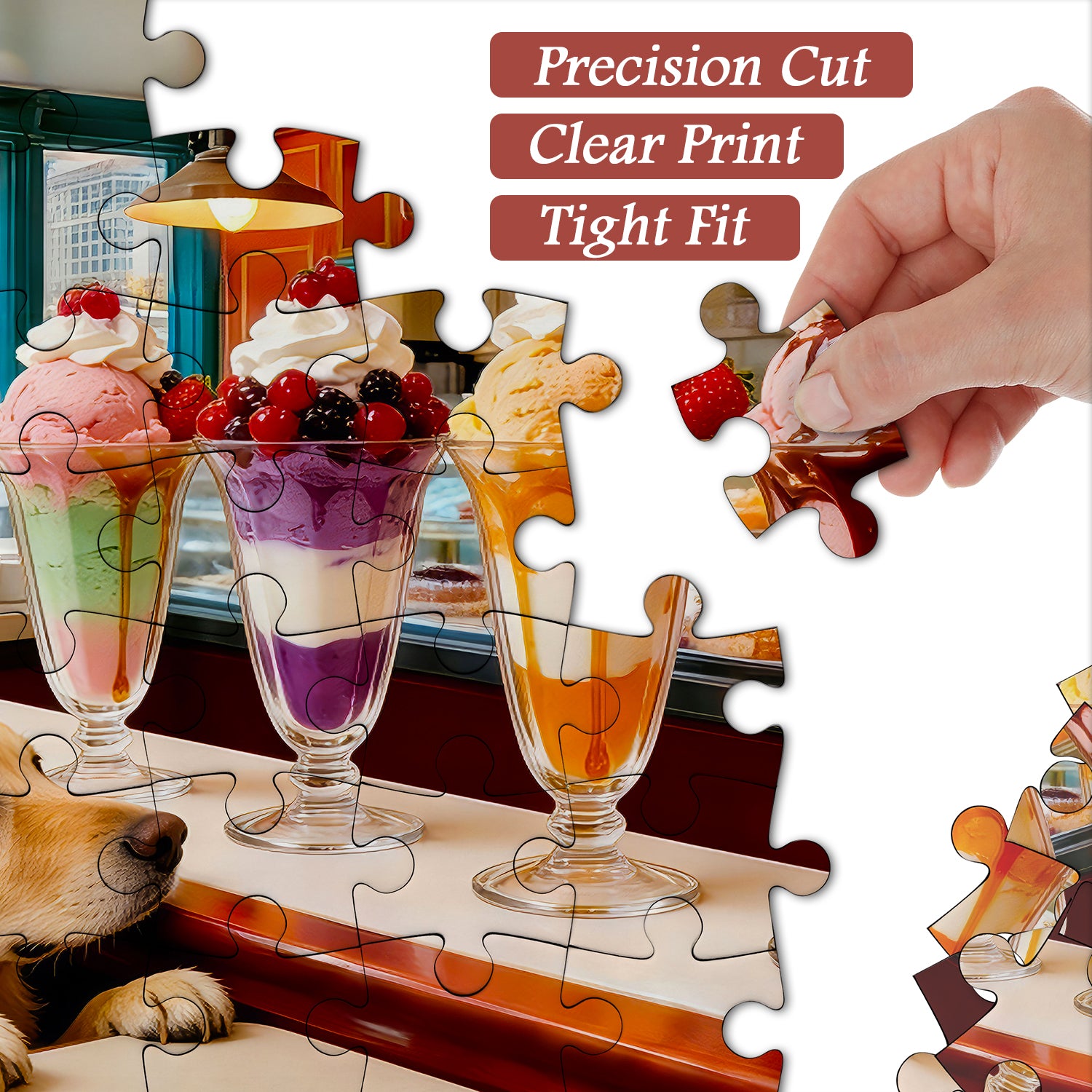 Hund Dessert Day Puzzle 1000 Teile