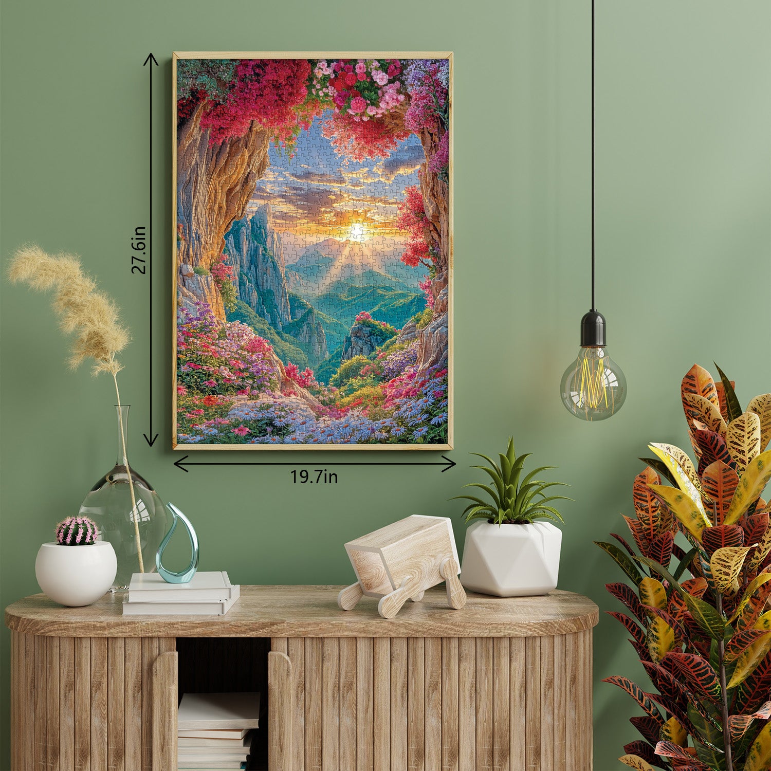 Blumen Höhleneingang Puzzle 1000 Teile