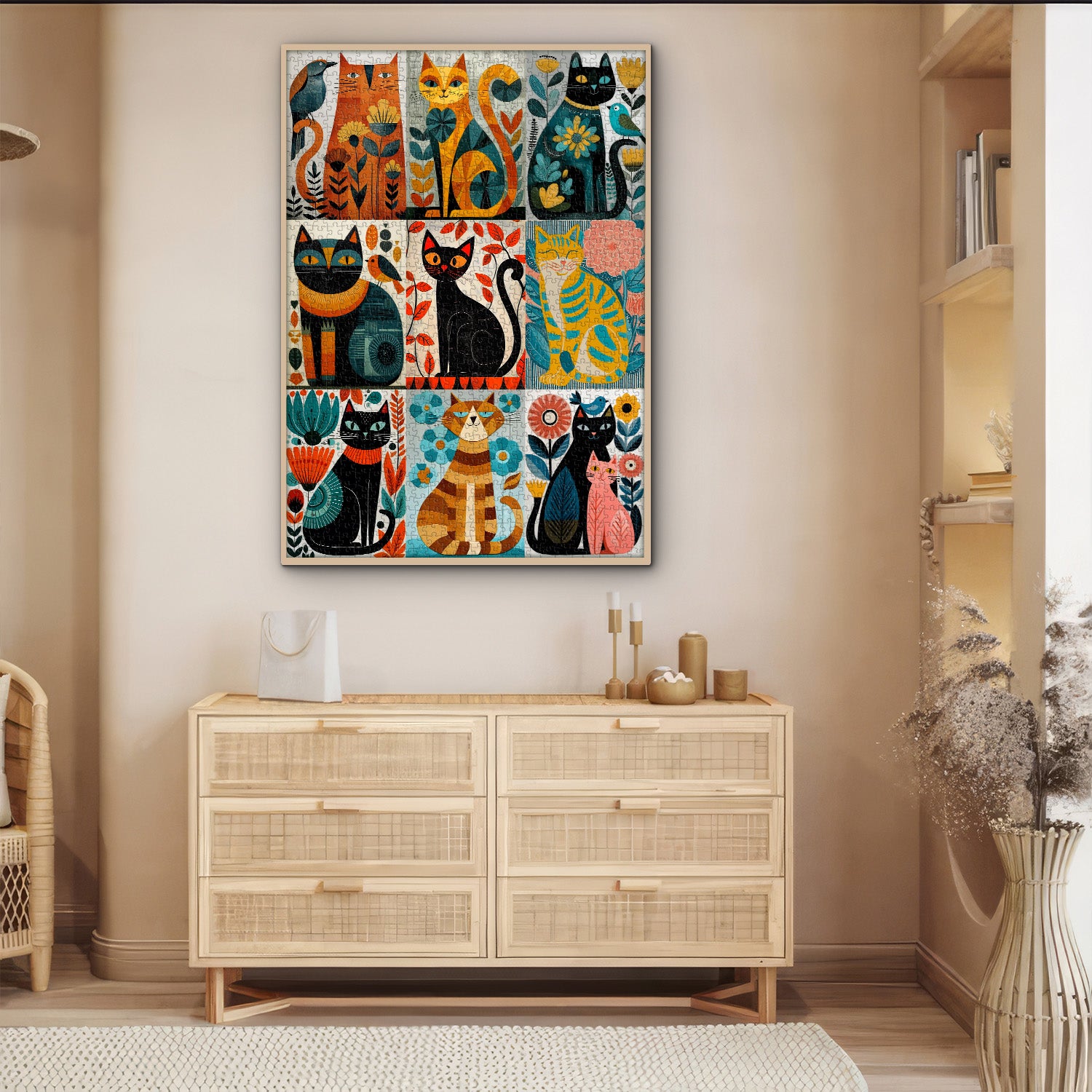 Cat Art Jigsaw Puzzle 1000 Pieces