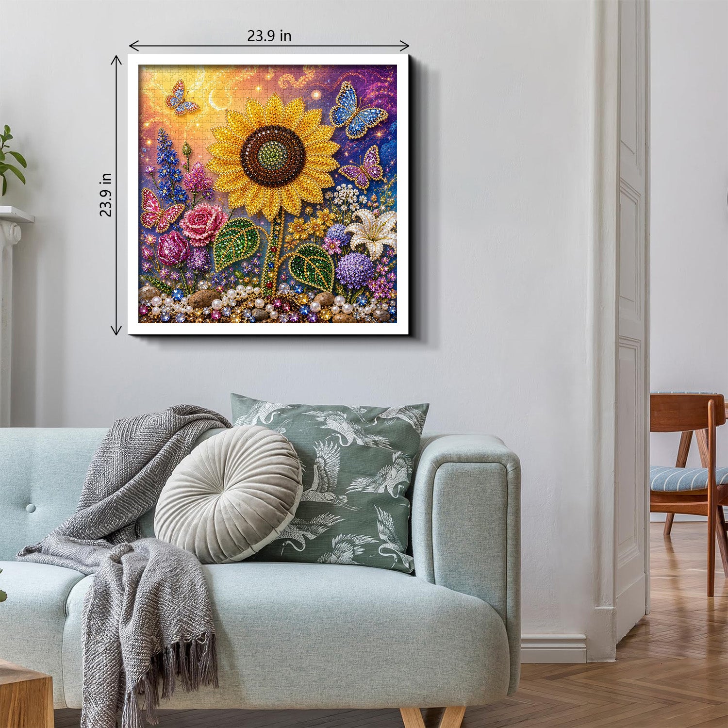 Gemstone Sunflower Jigsaw Puzzle 1000 Pieces