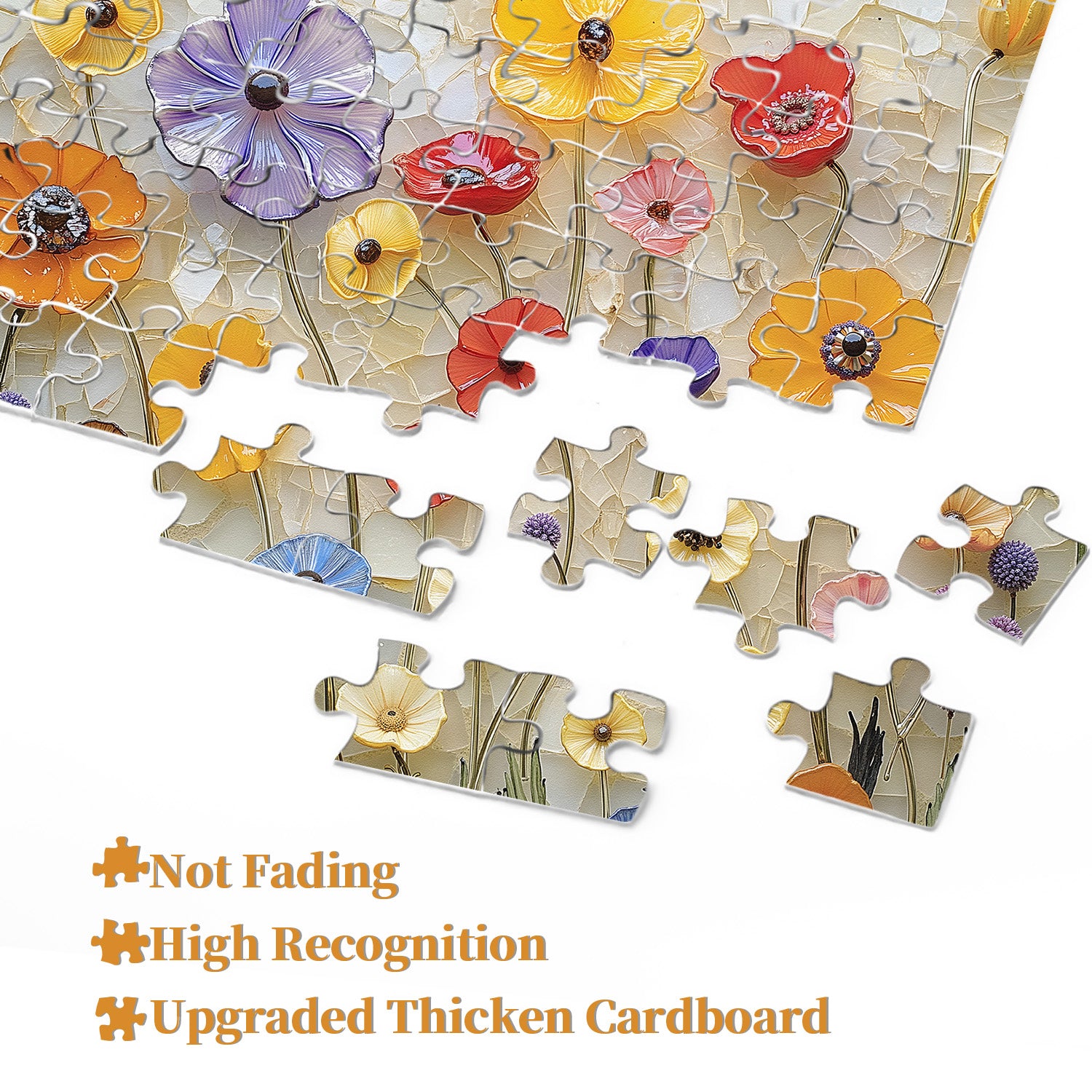Wildflower Glass Art s Puzzle 1000 Teile