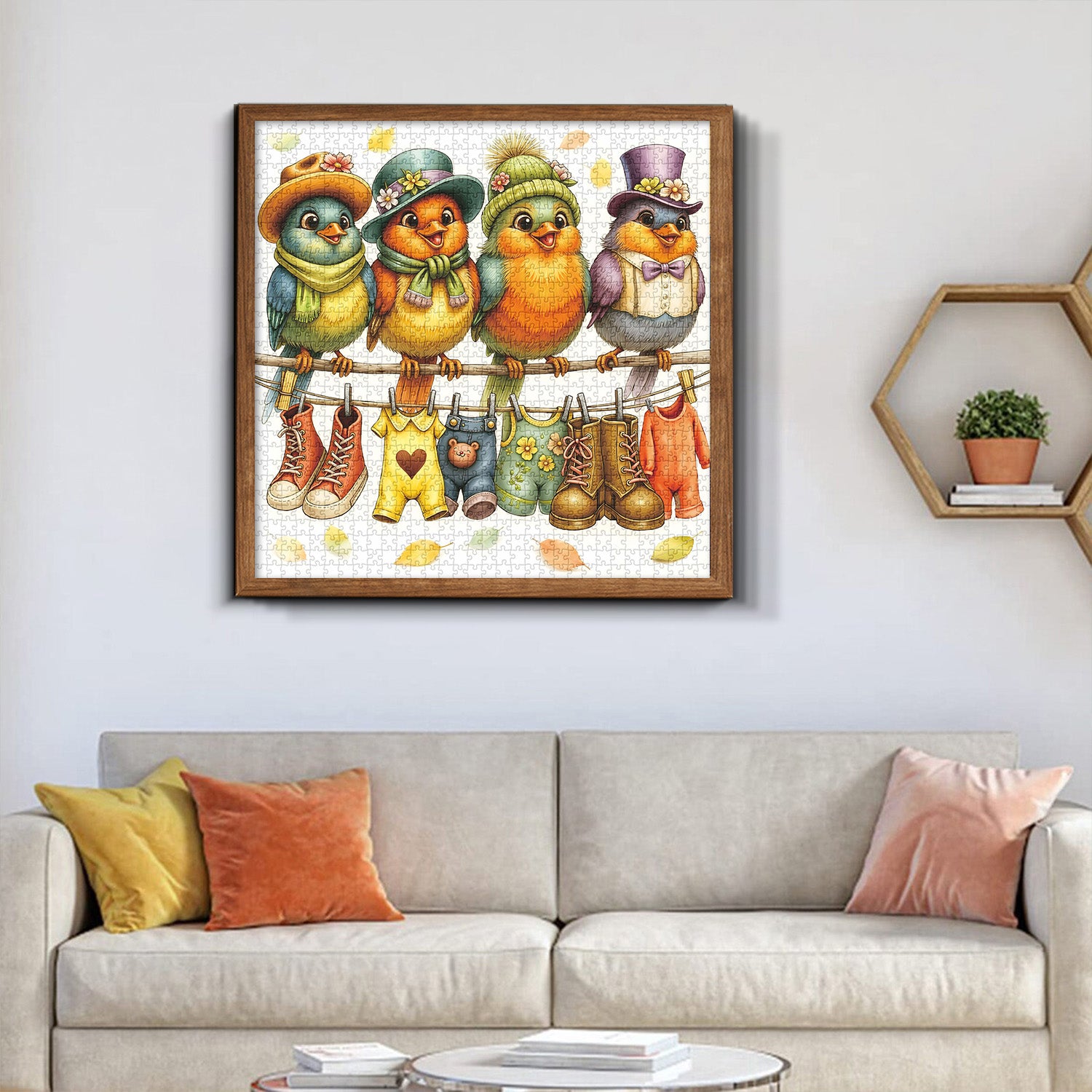 Vogel-Anziehtag-Puzzle, 1000 Teile