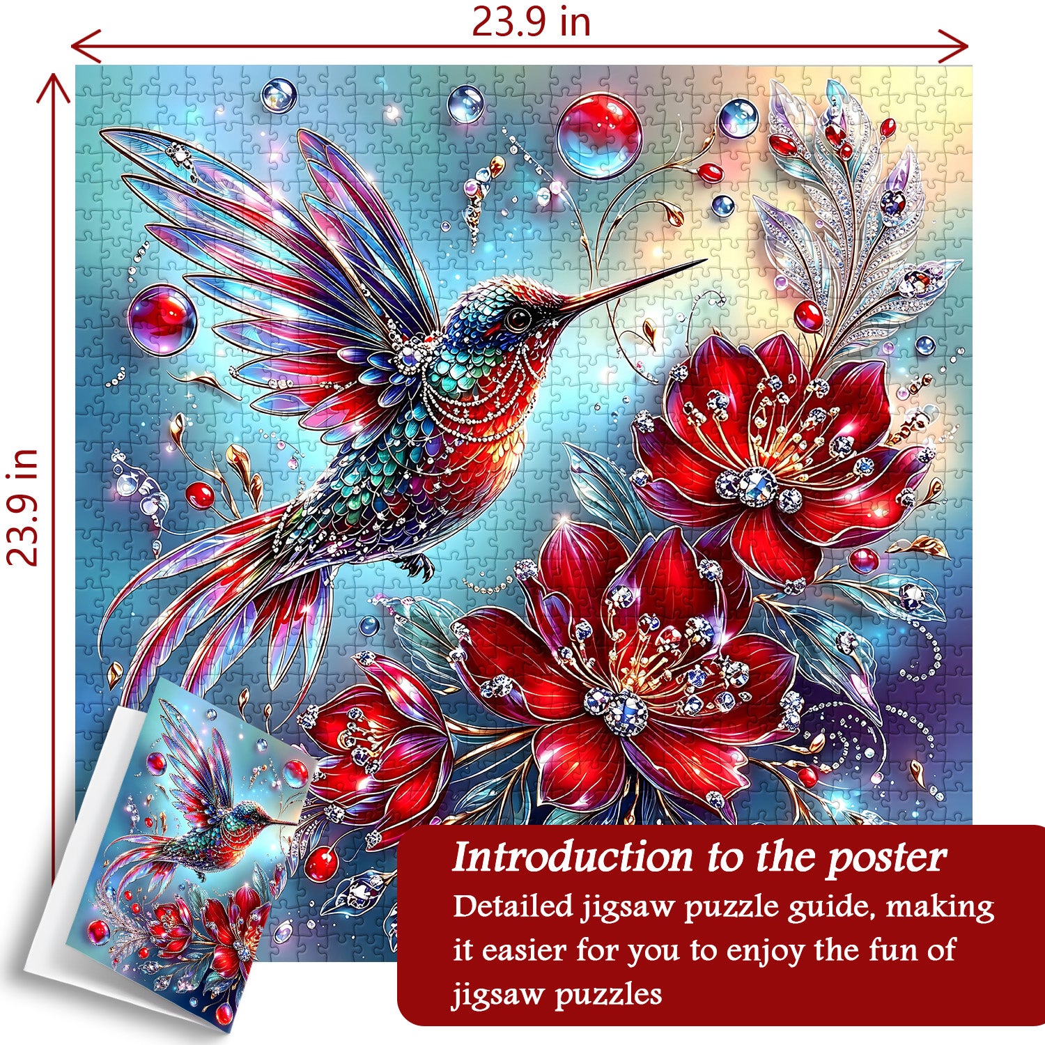Edelstein-Kolibri-Puzzle 1000 Teile