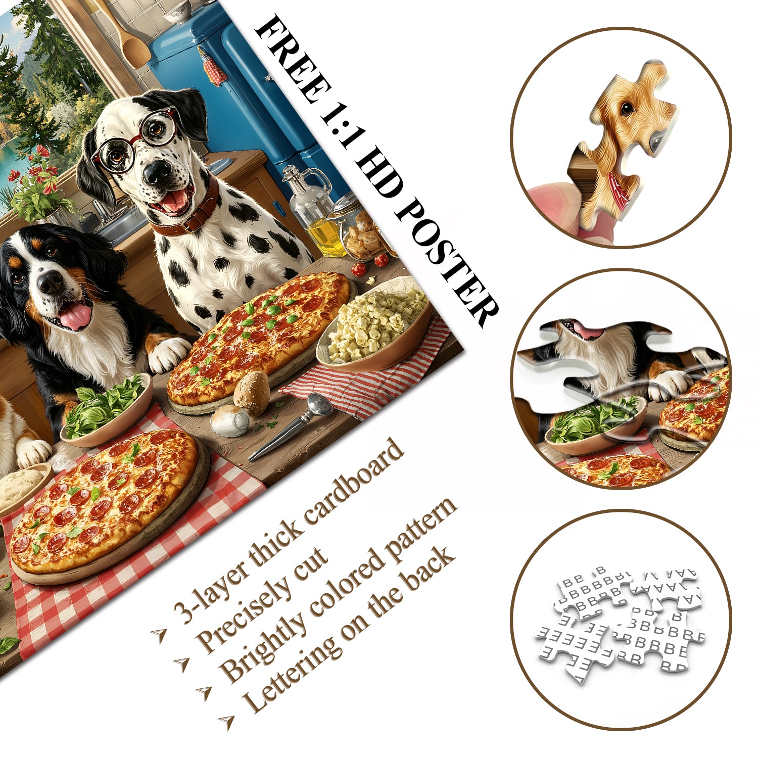 Lakeside Pizza Crew Puzzle 1000 Teile