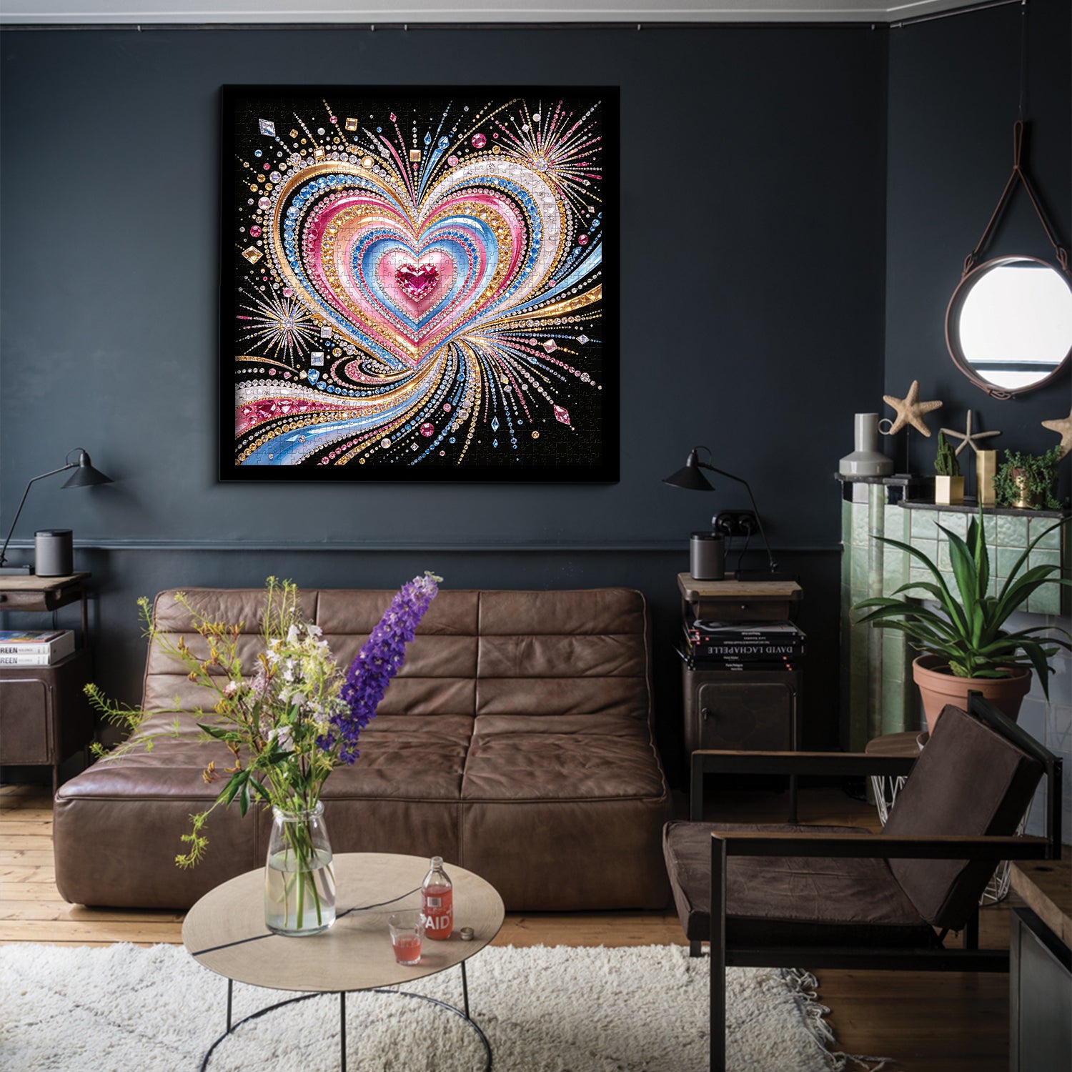 Dazzling Gem Heart Jigsaw Puzzle 1000 Pieces