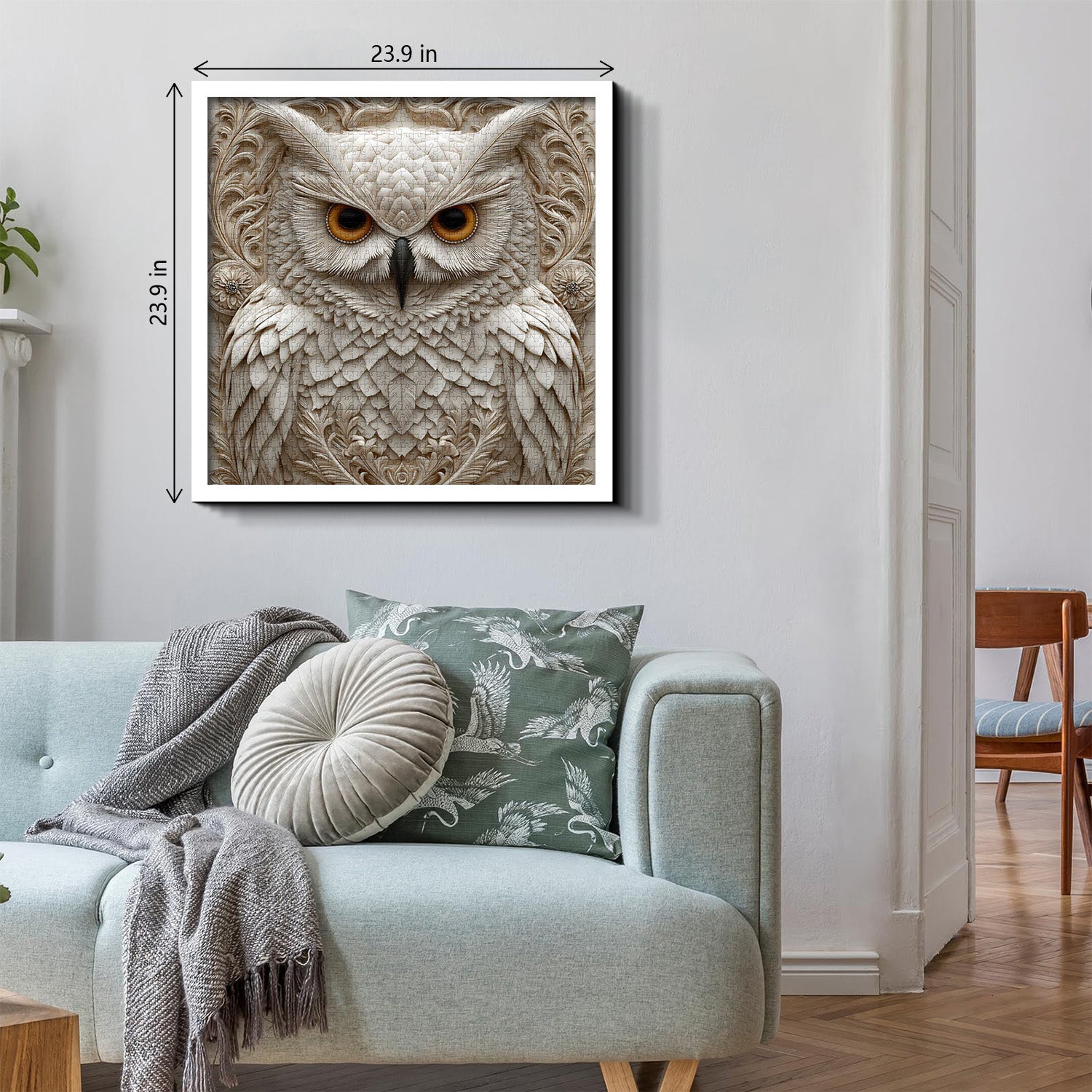 Geschnitztes Eulen-Puzzle 1000 Teile