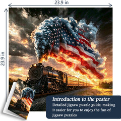 Western Sunset Train Puzzle 1000 Teile