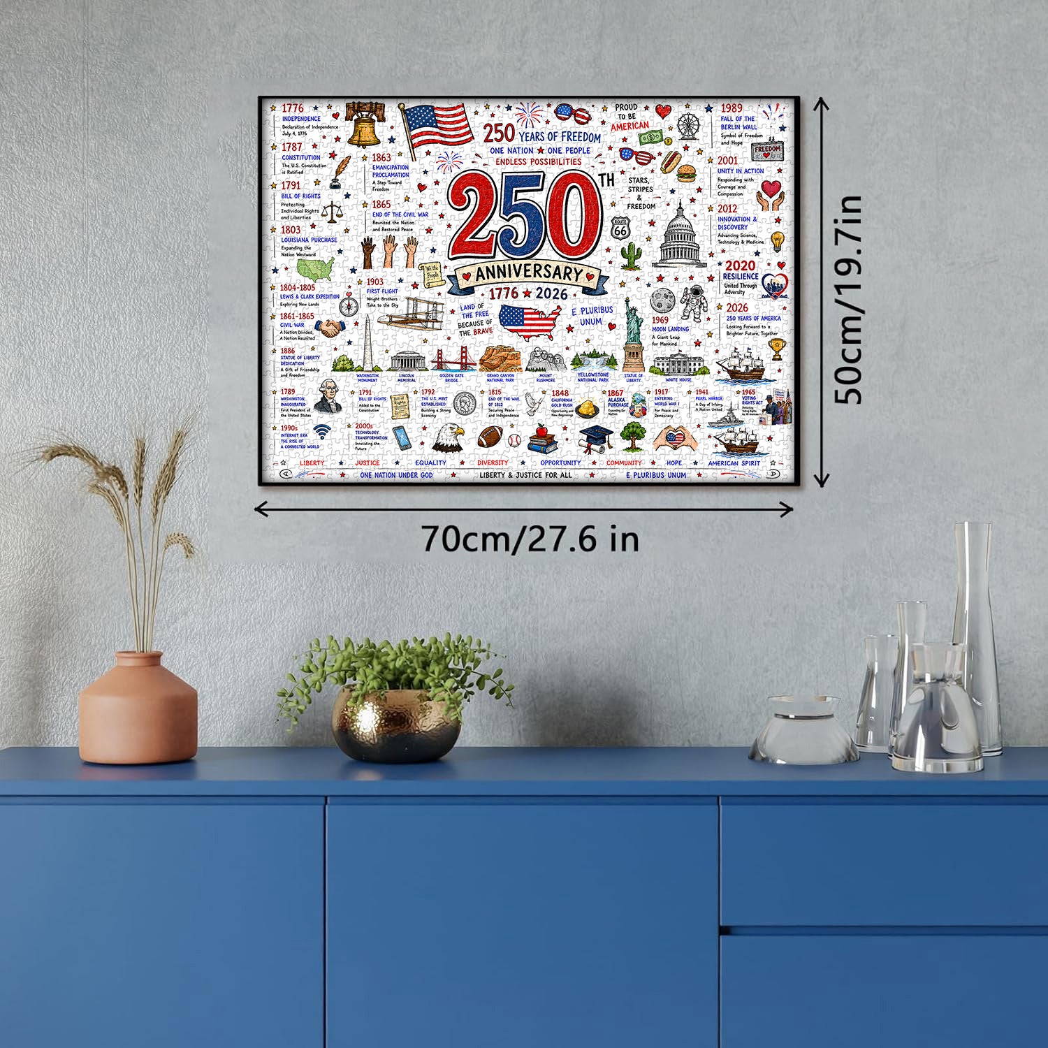 Patriotisches Amerika-Puzzle, 1000 Teile