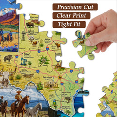 Wildwest-Kartenpuzzle 1000 Teile