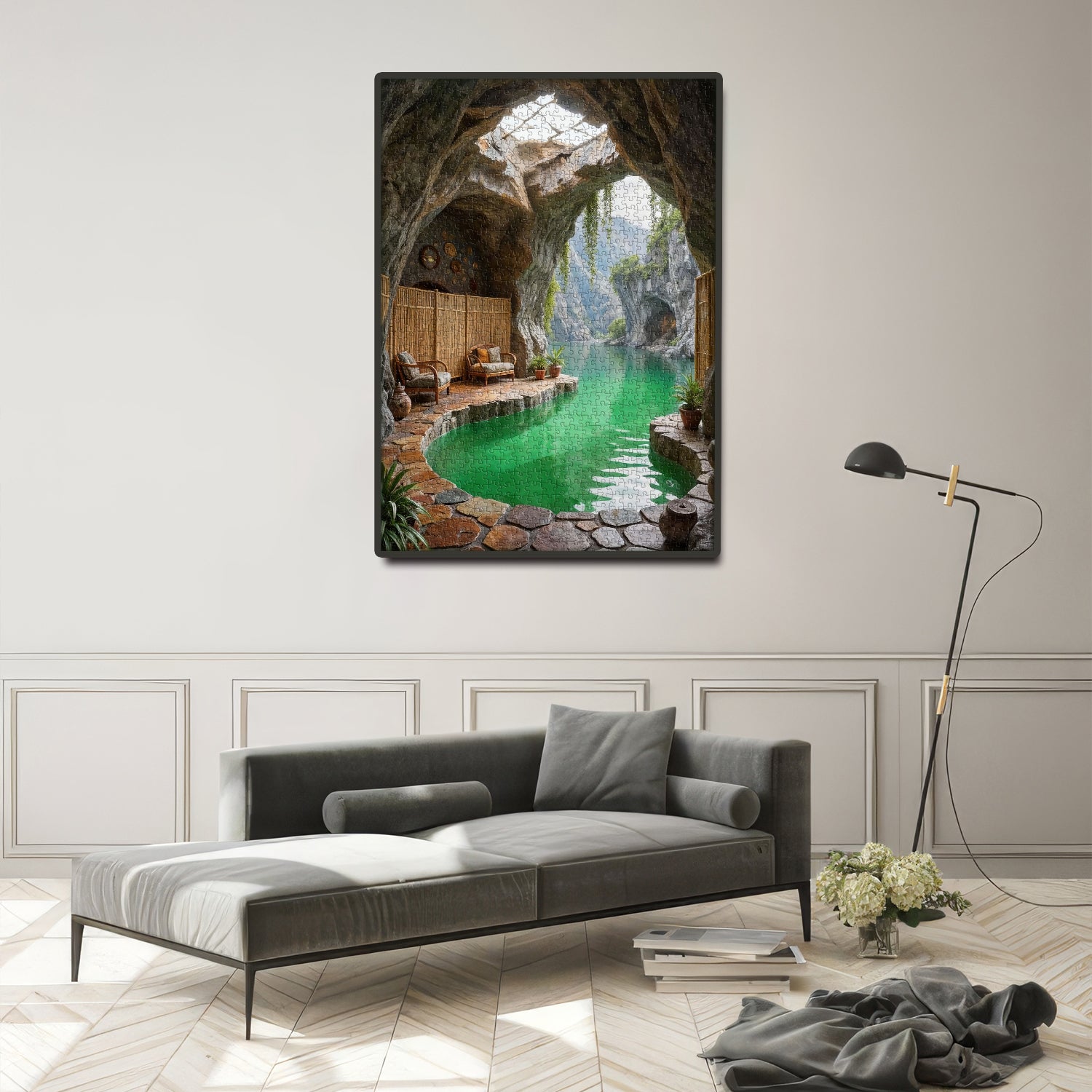 Serene Cave Retreat Jigsaw Puzzle 1000 Pieces