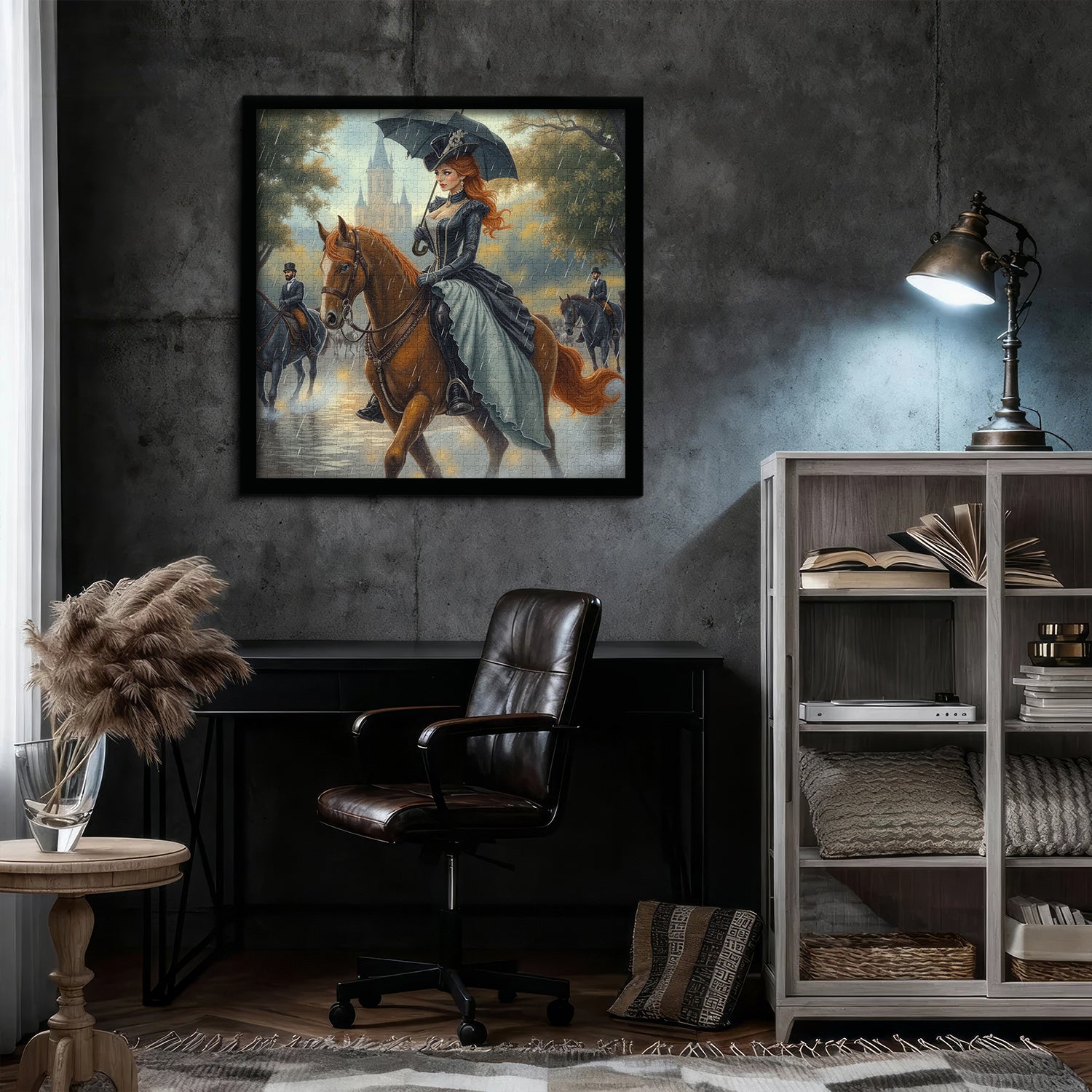 Die Dame im Regen Puzzle 1000 Teile