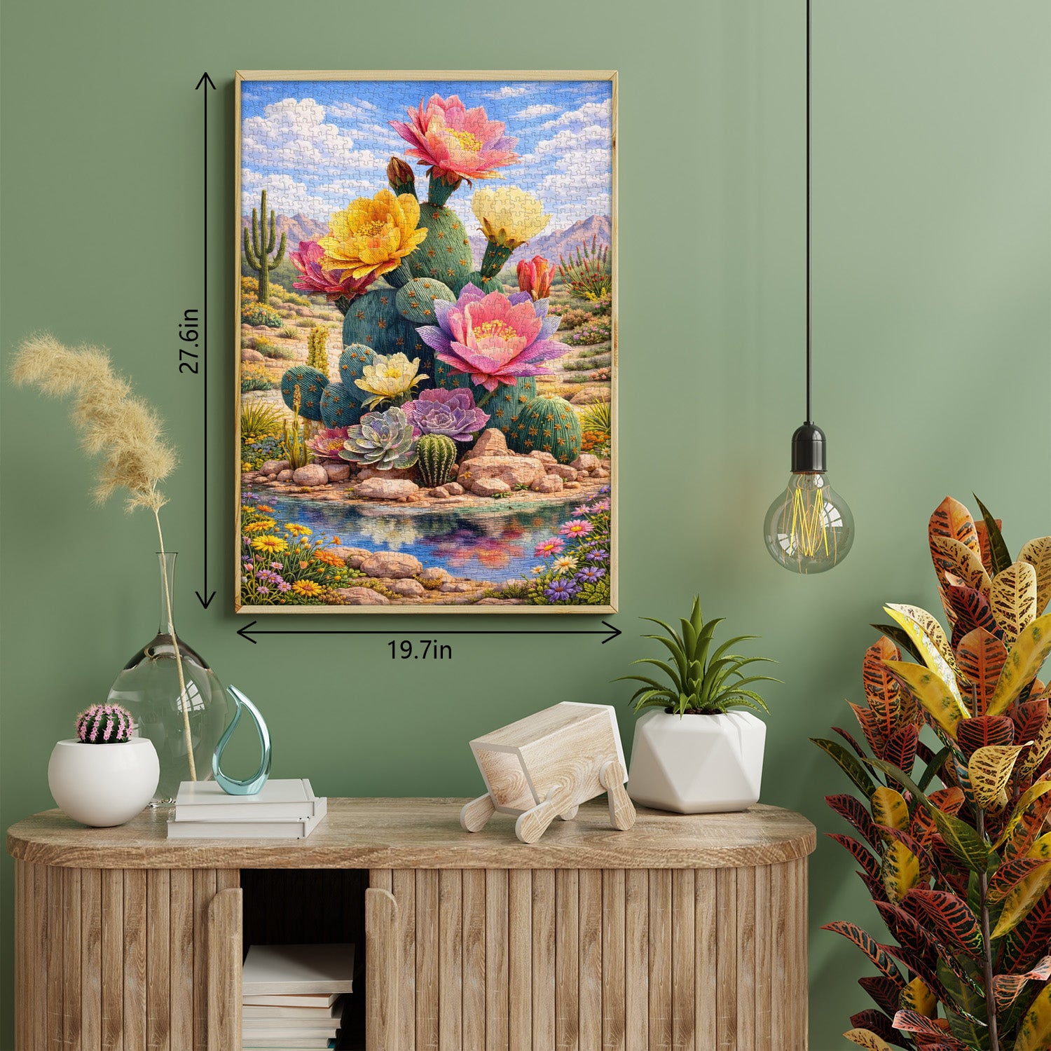 Blooming Cactus Jigsaw Puzzle 1000 Pieces