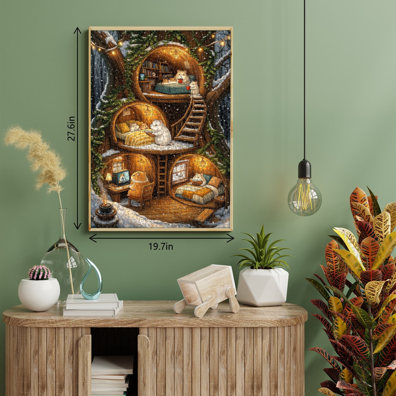 Gemütliches Mäusehütten-Puzzle, 1000 Teile