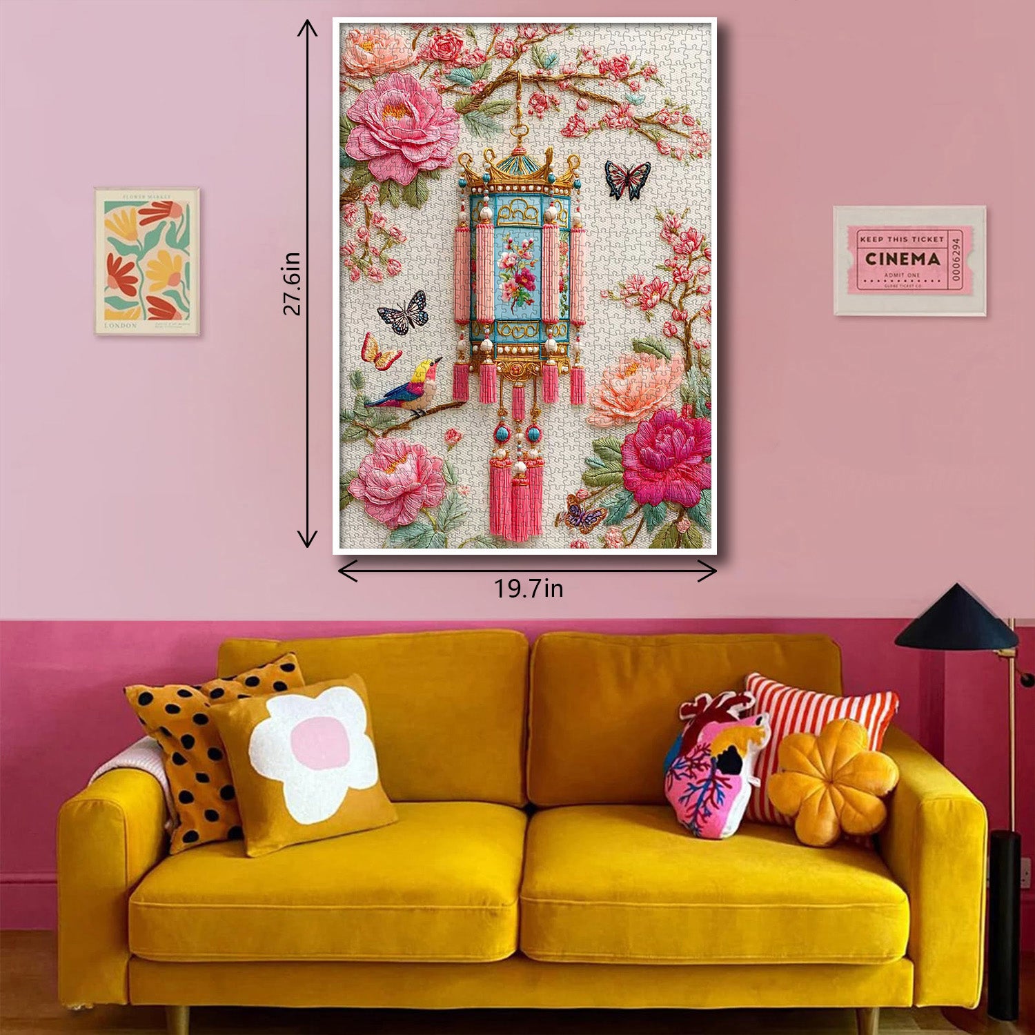 Embroidered Lantern Jigsaw Puzzle 1000 Pieces