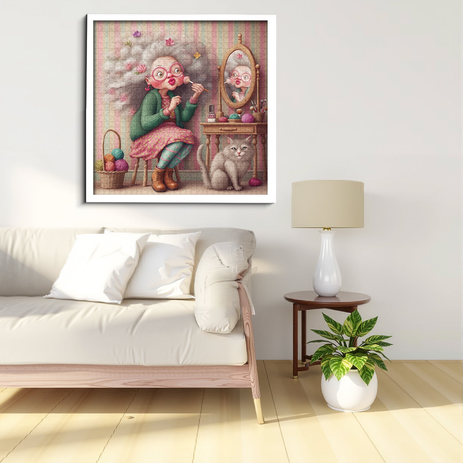 Blumiges Oma-Puzzle 1000 Teile