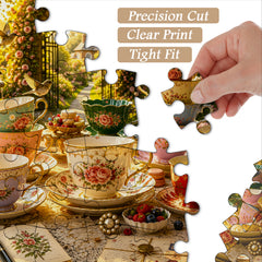 Garden Rose Tea Jigsaw Puzzle 1000 Pieces
