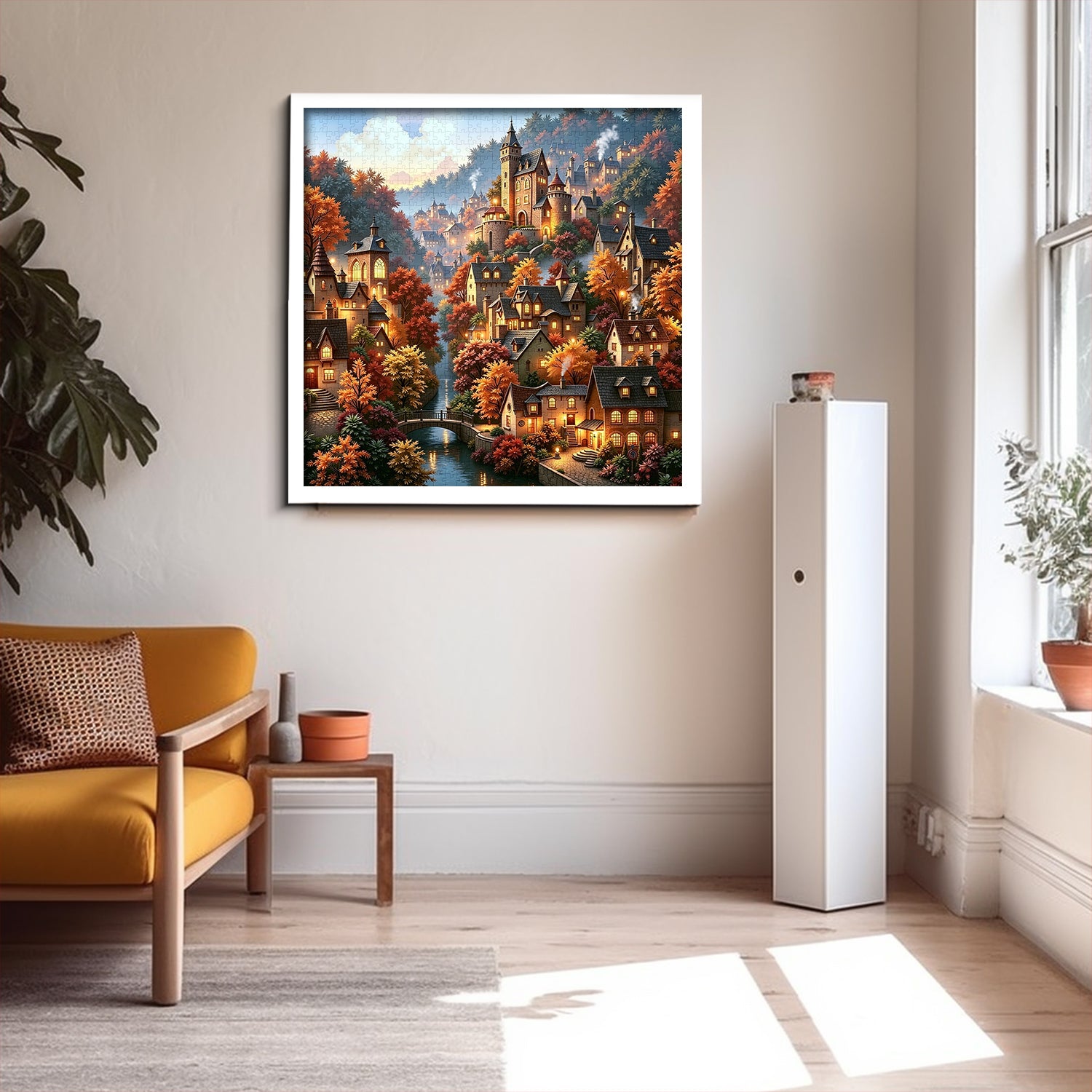 Autumn Mountain Hamlet Jigsaw Puzzle 1000 Pieces
