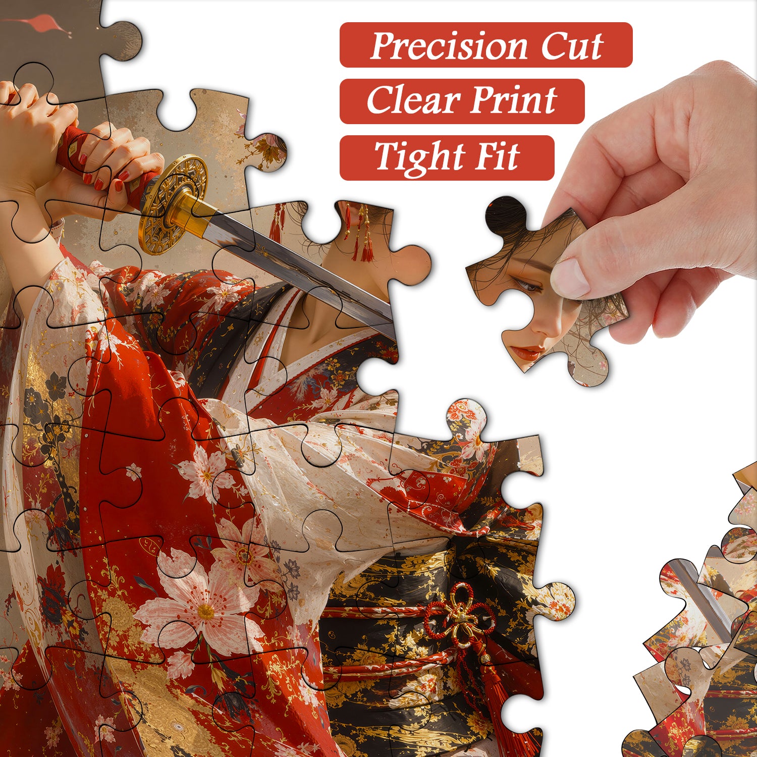 Sakura Katana Lady Puzzle 1000 Teile