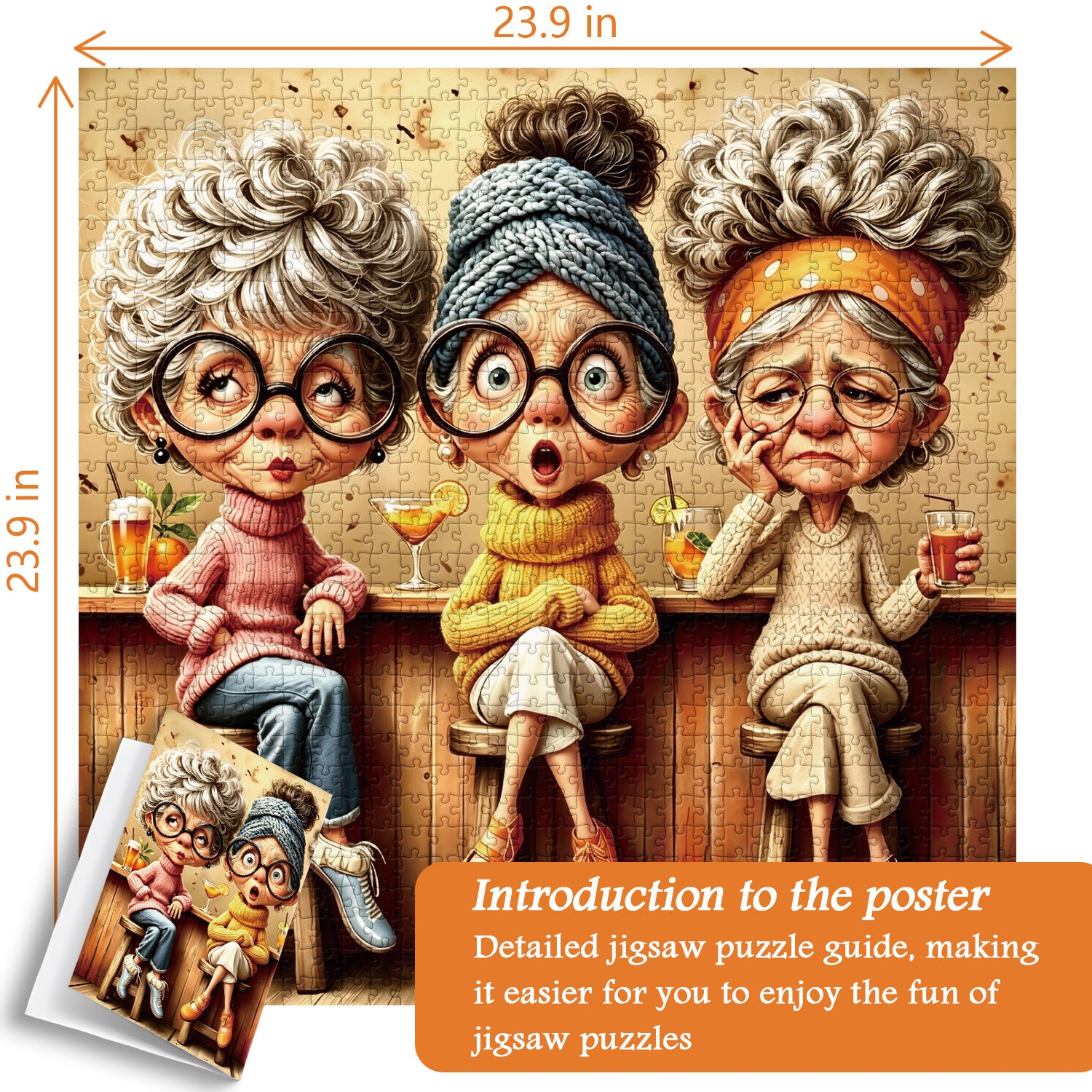 Tipsy Friends Jigsaw Puzzle 1000 Pieces