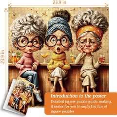 Tipsy Friends Jigsaw Puzzle 1000 Pieces