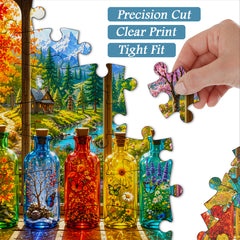 Seasons on the Sill Jigsaw Puzzle 1000 Pieces