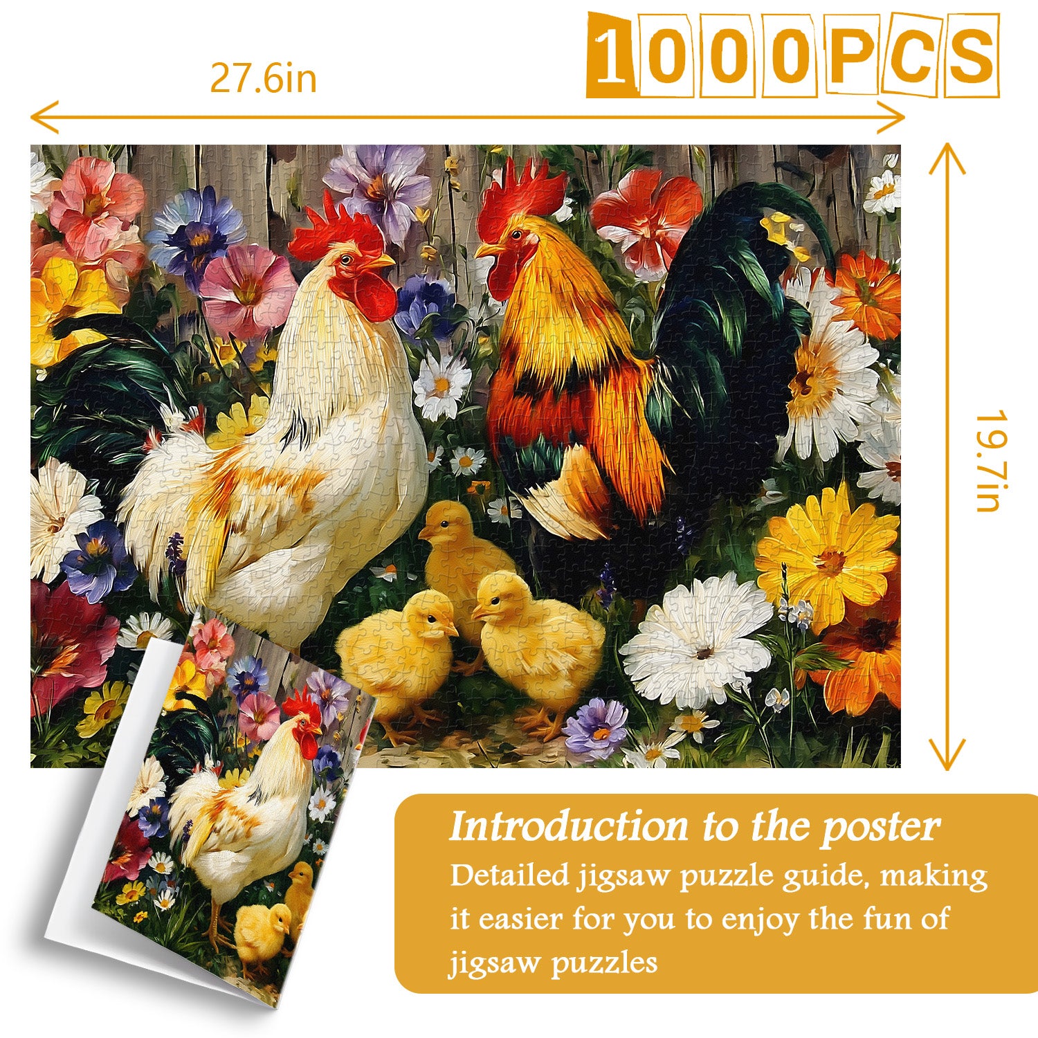 Hahn und Küken Puzzle 1000 Teile